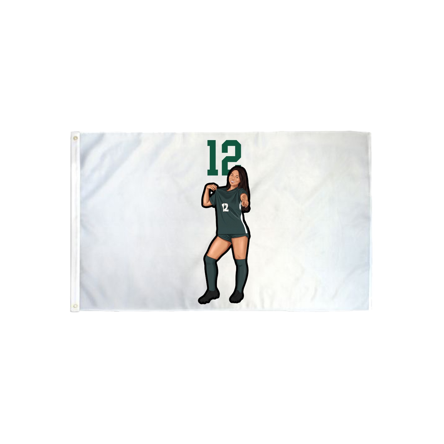 3x5 Flag — Number Top in Classic