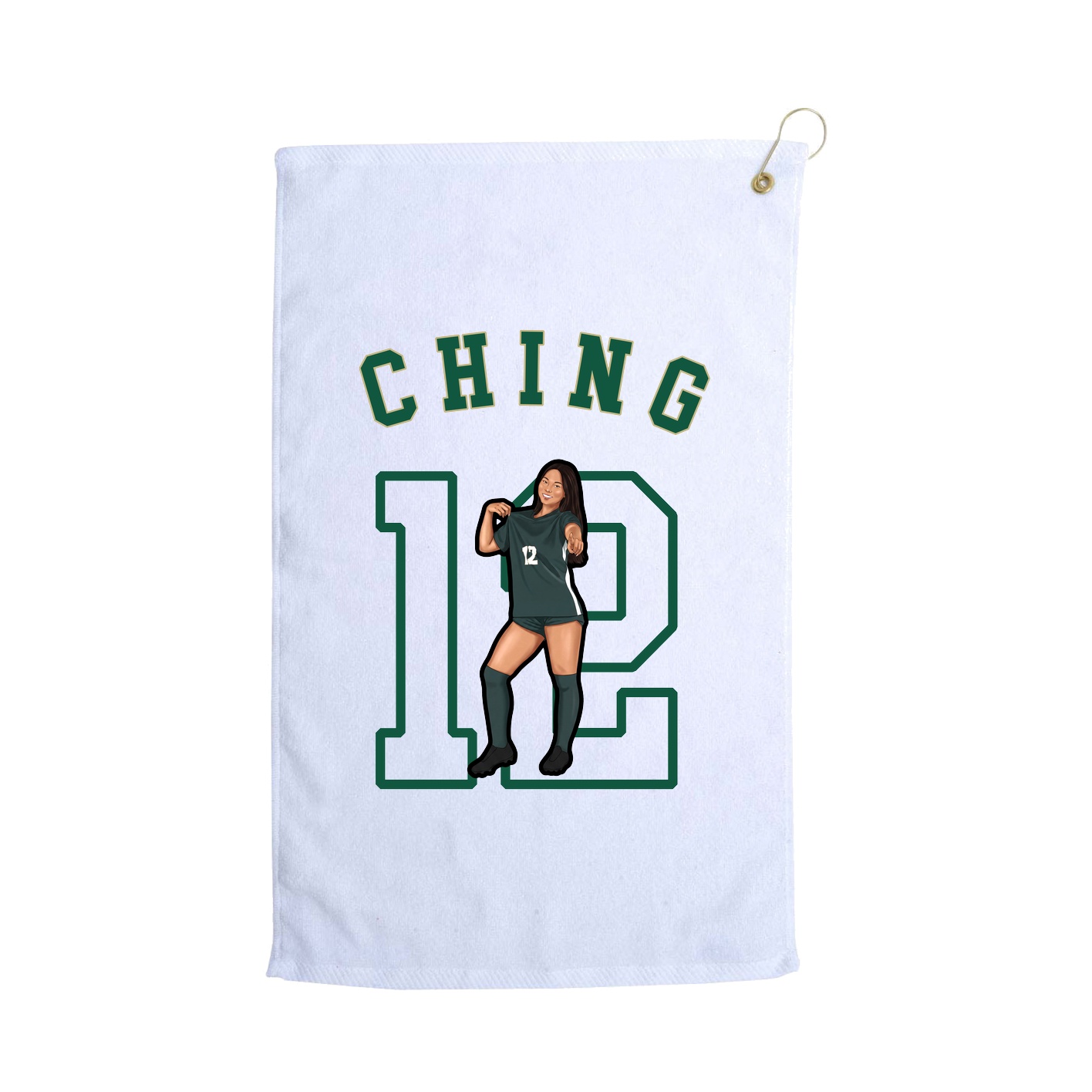 Golf Towel — Shirsey Arch in White