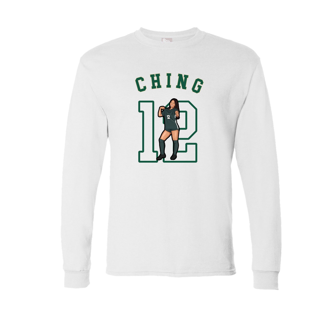 Long Sleeve Tee — Shirsey Arch in White