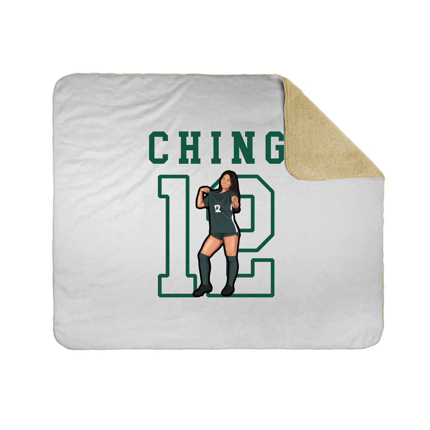 Throw Blanket — Shirsey in White