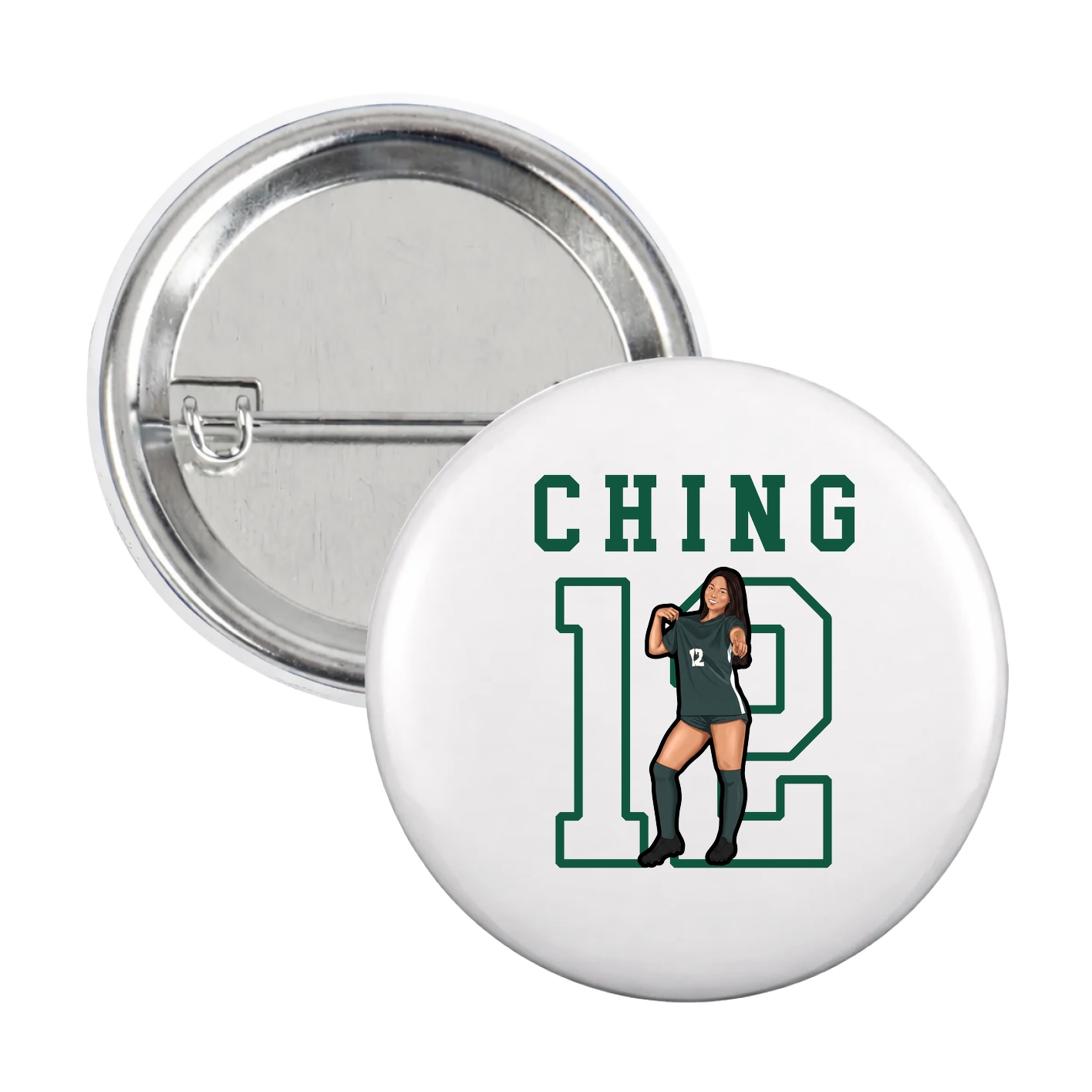 Game Day Button — Shirsey in White