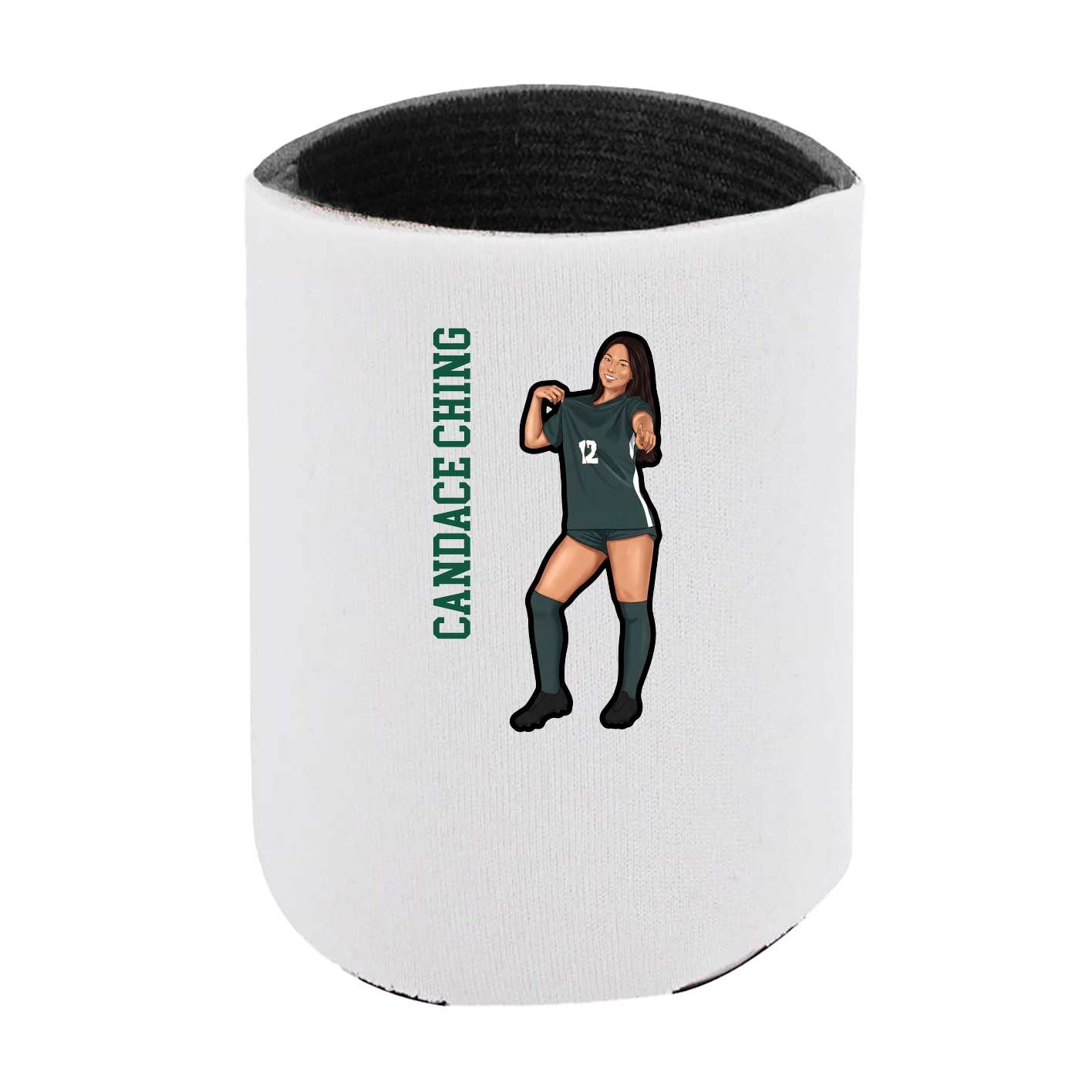 Can Holder — Name Vertical in White