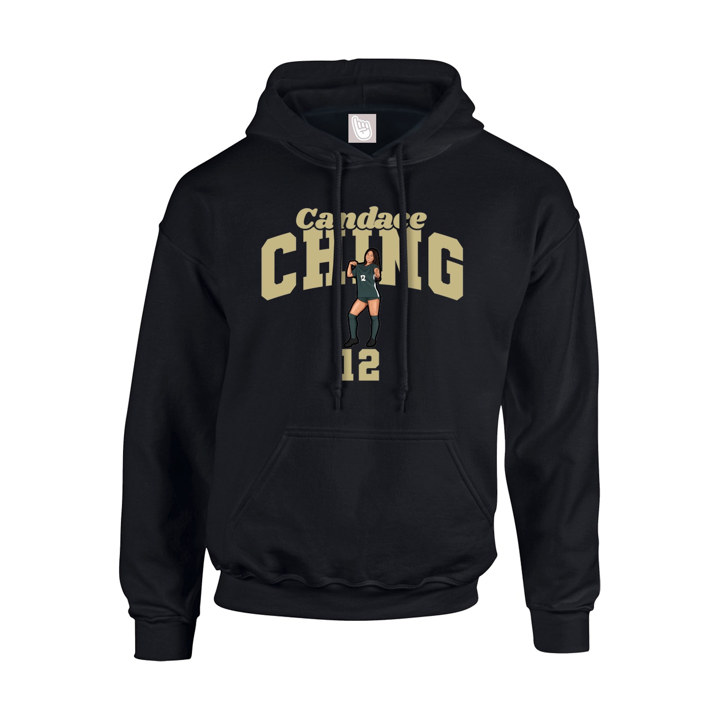 Hoodie — Signature Arch in Black