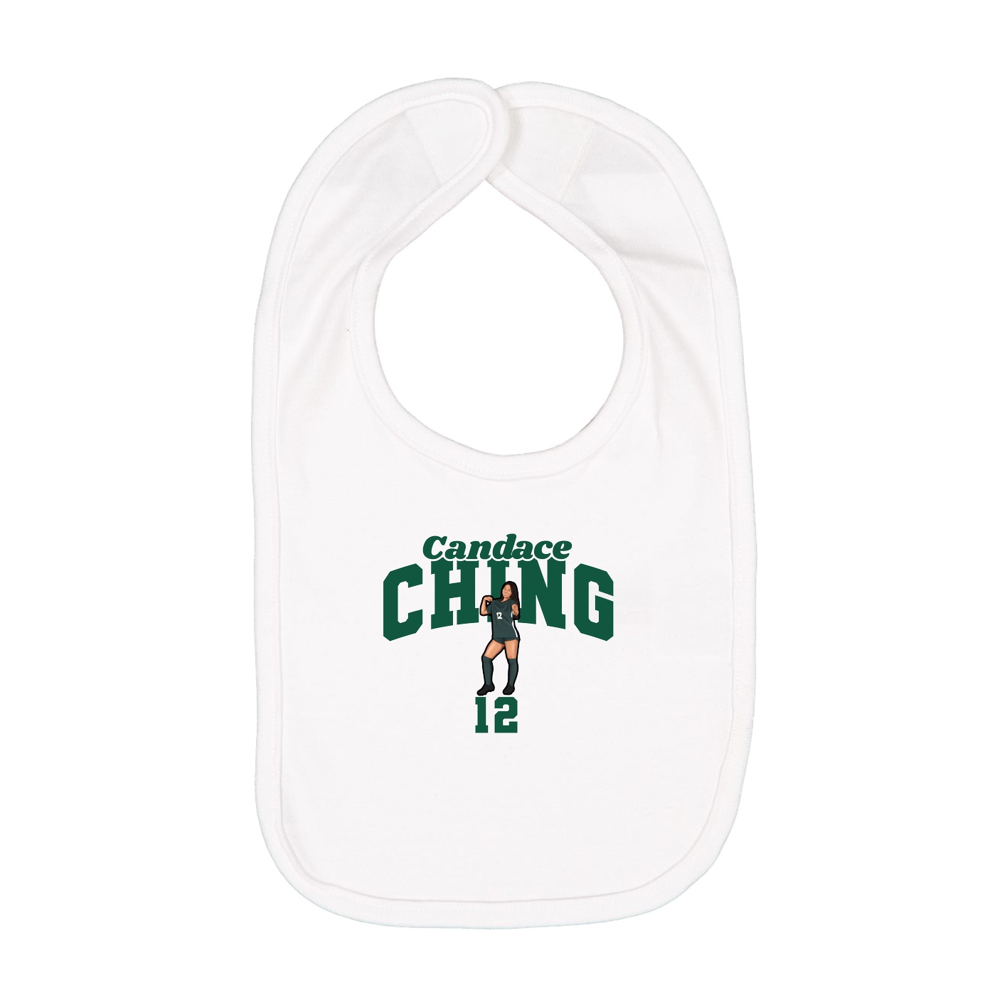 Infant Bib — Signature Arch in White