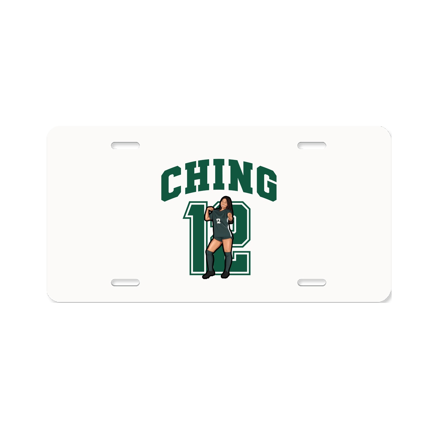 License Plate — Number in Classic