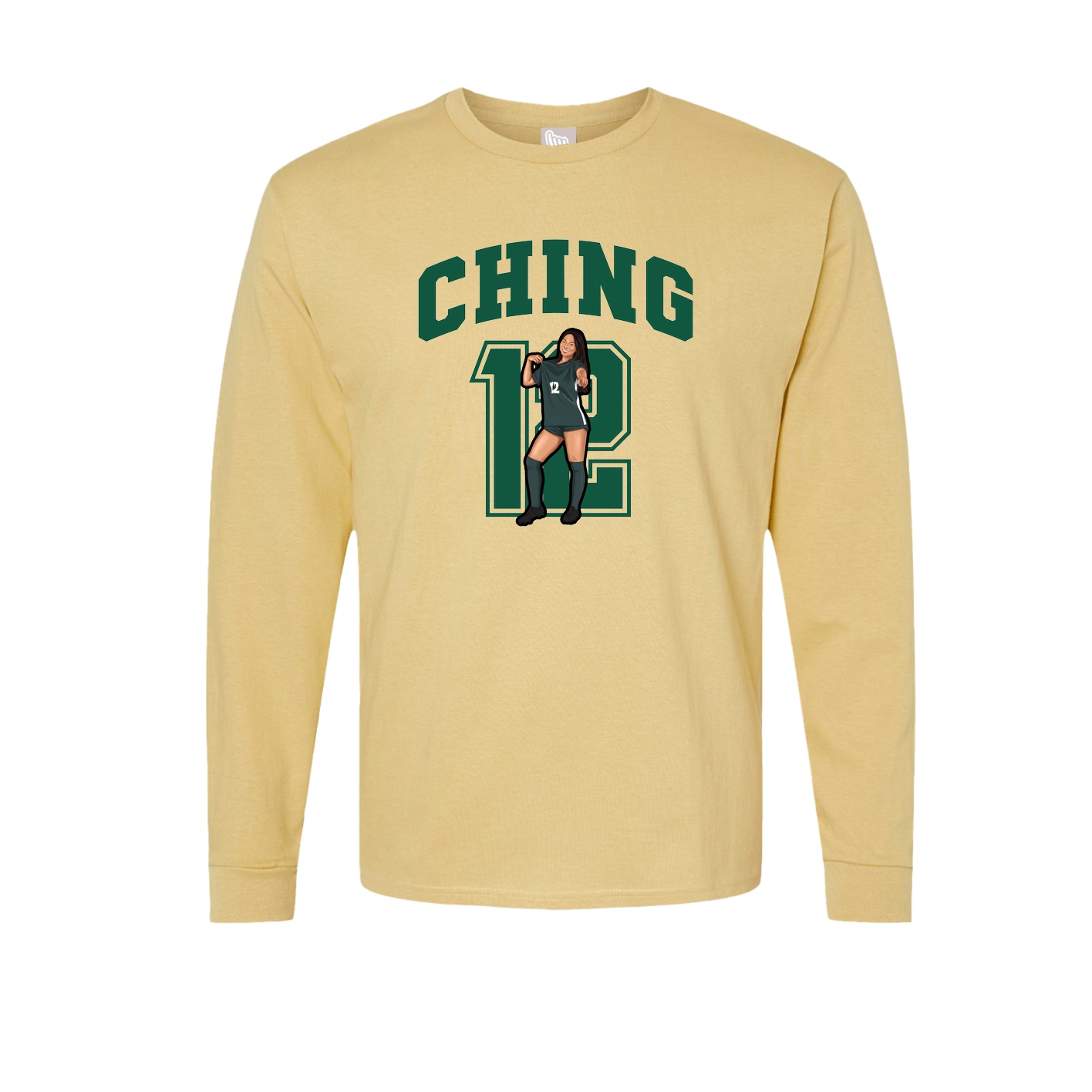 Long Sleeve Tee — Number in Vegas Gold