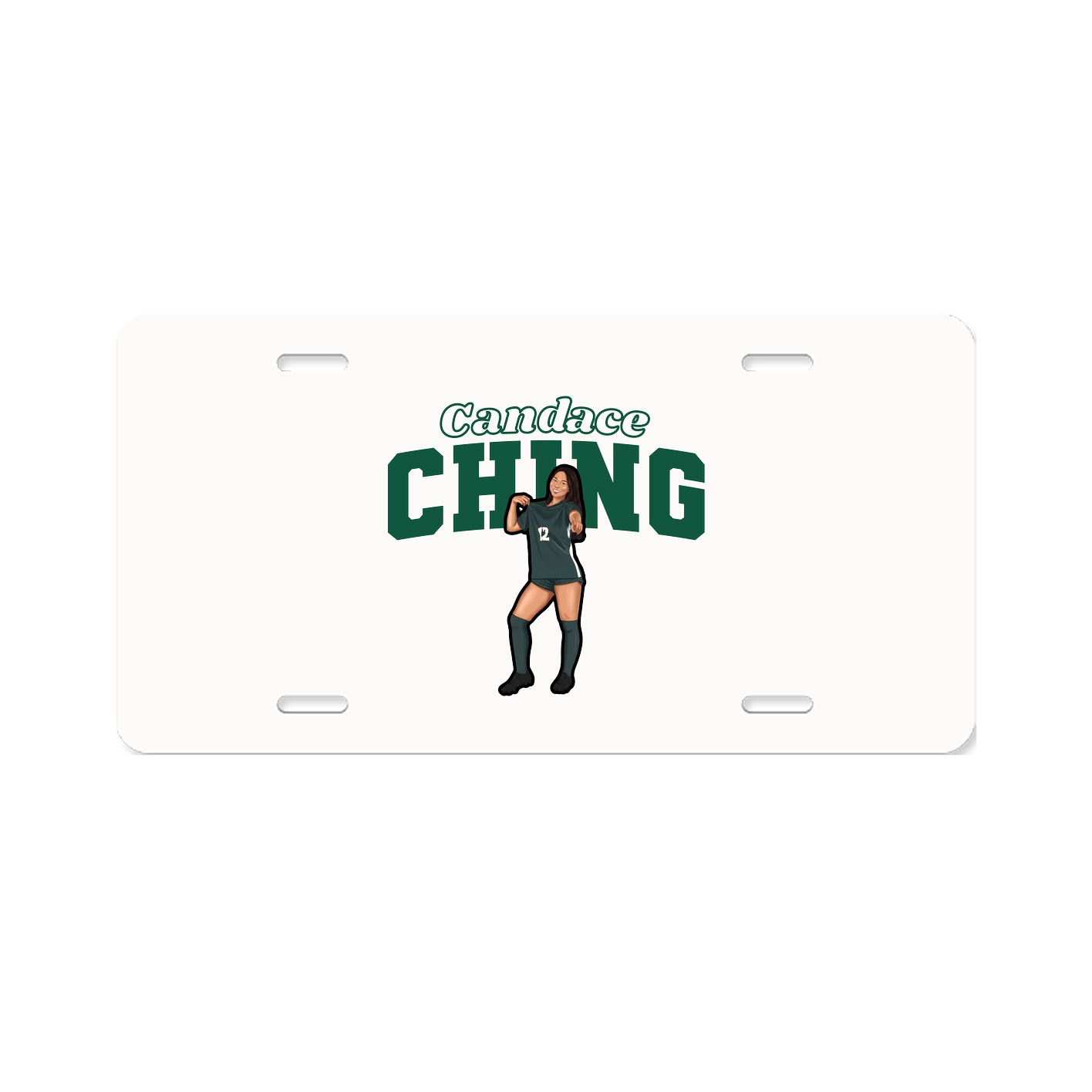 License Plate — Name Arch in Classic