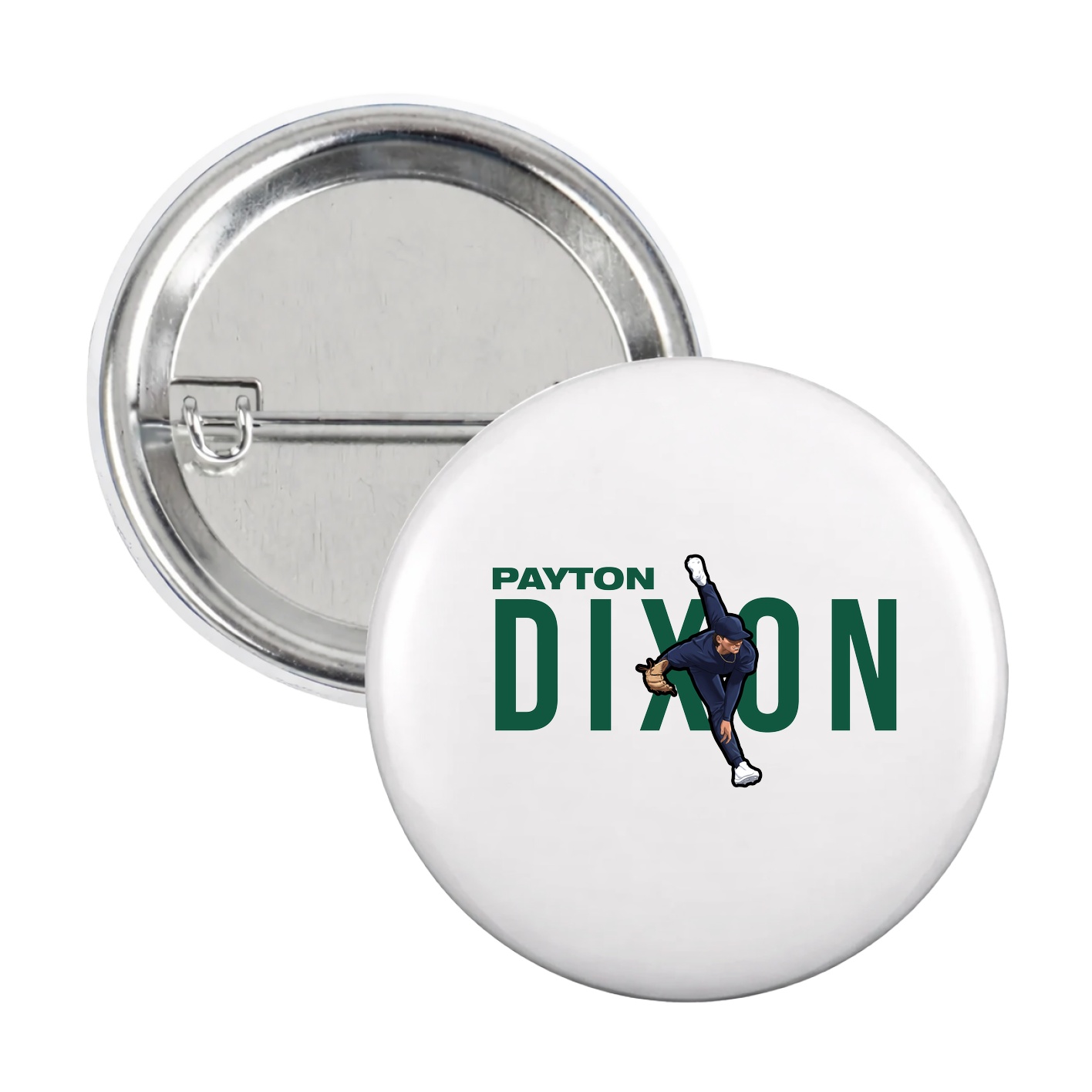 Game Day Button — Player Name in White