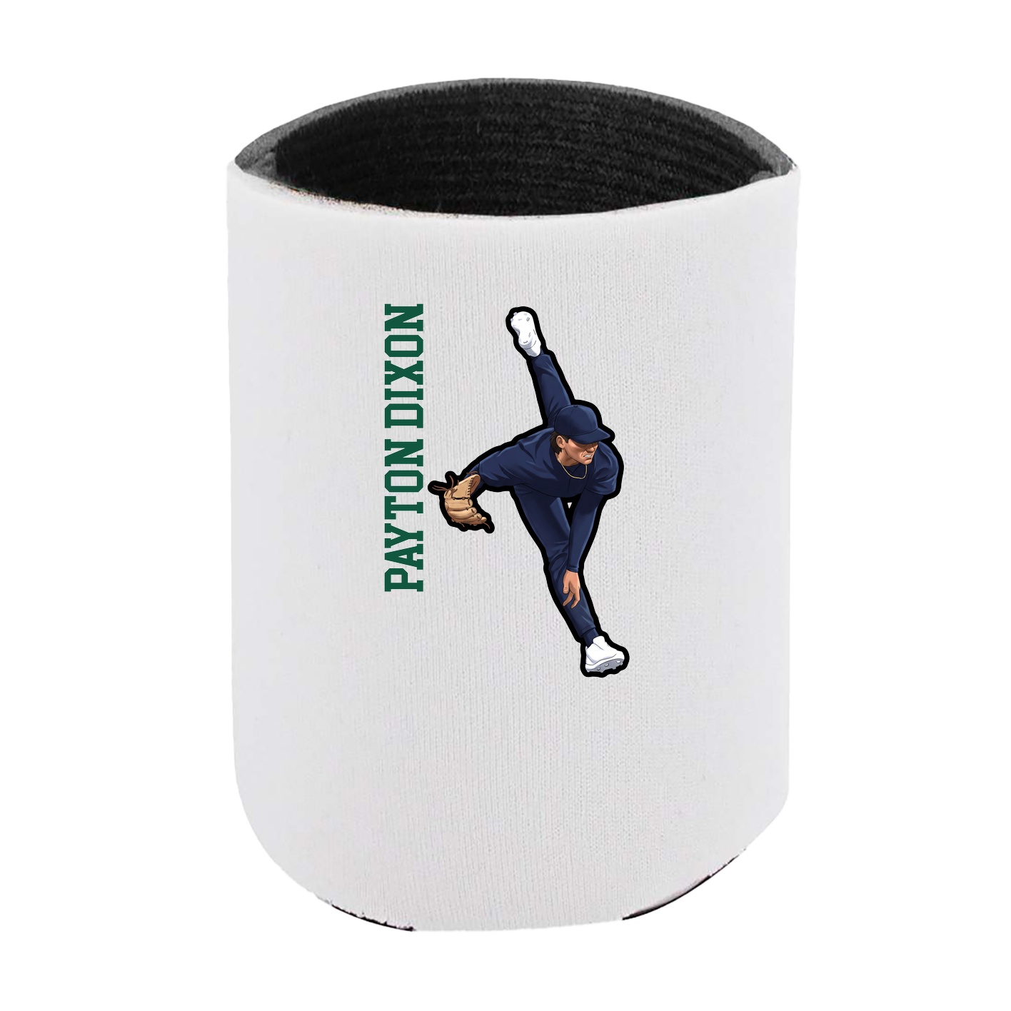 Can Holder — Name Vertical in White