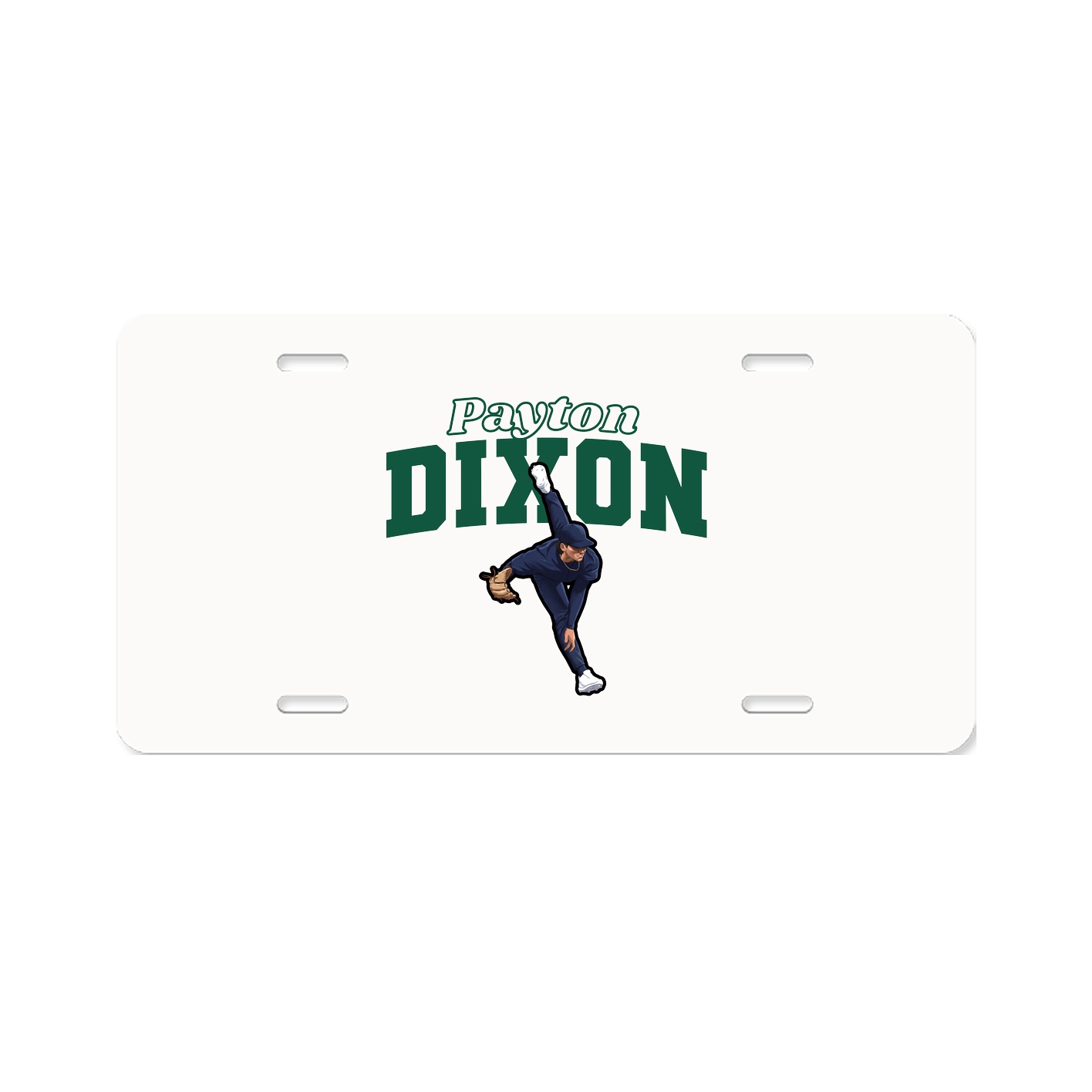 License Plate — Name Arch in Classic