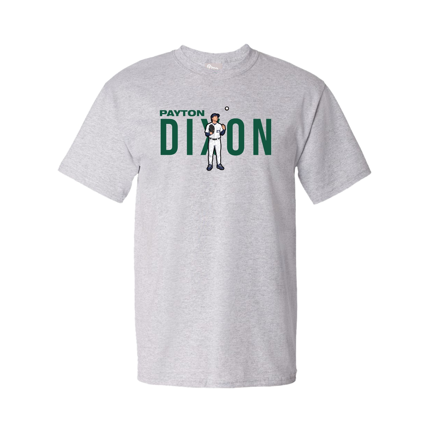 Youth Tee — Player Name in Grey