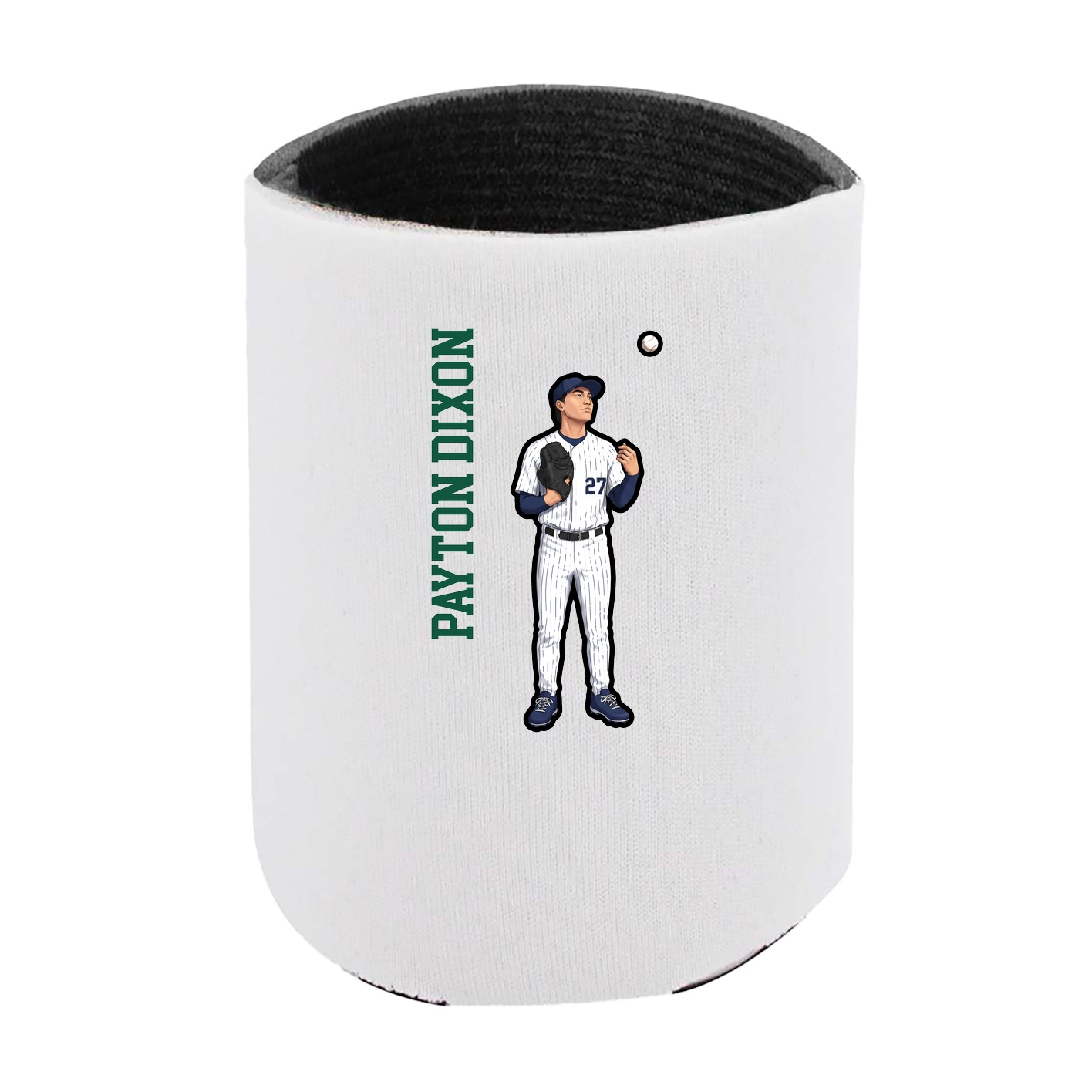 Can Holder — Name Vertical in White