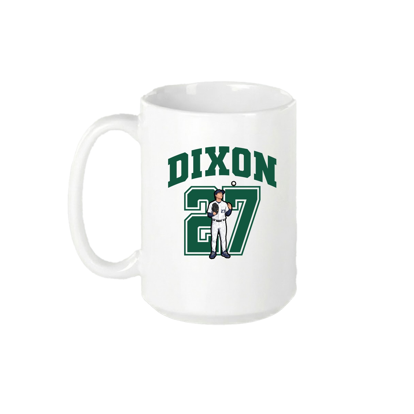 15oz Coffee Mug — Number in White