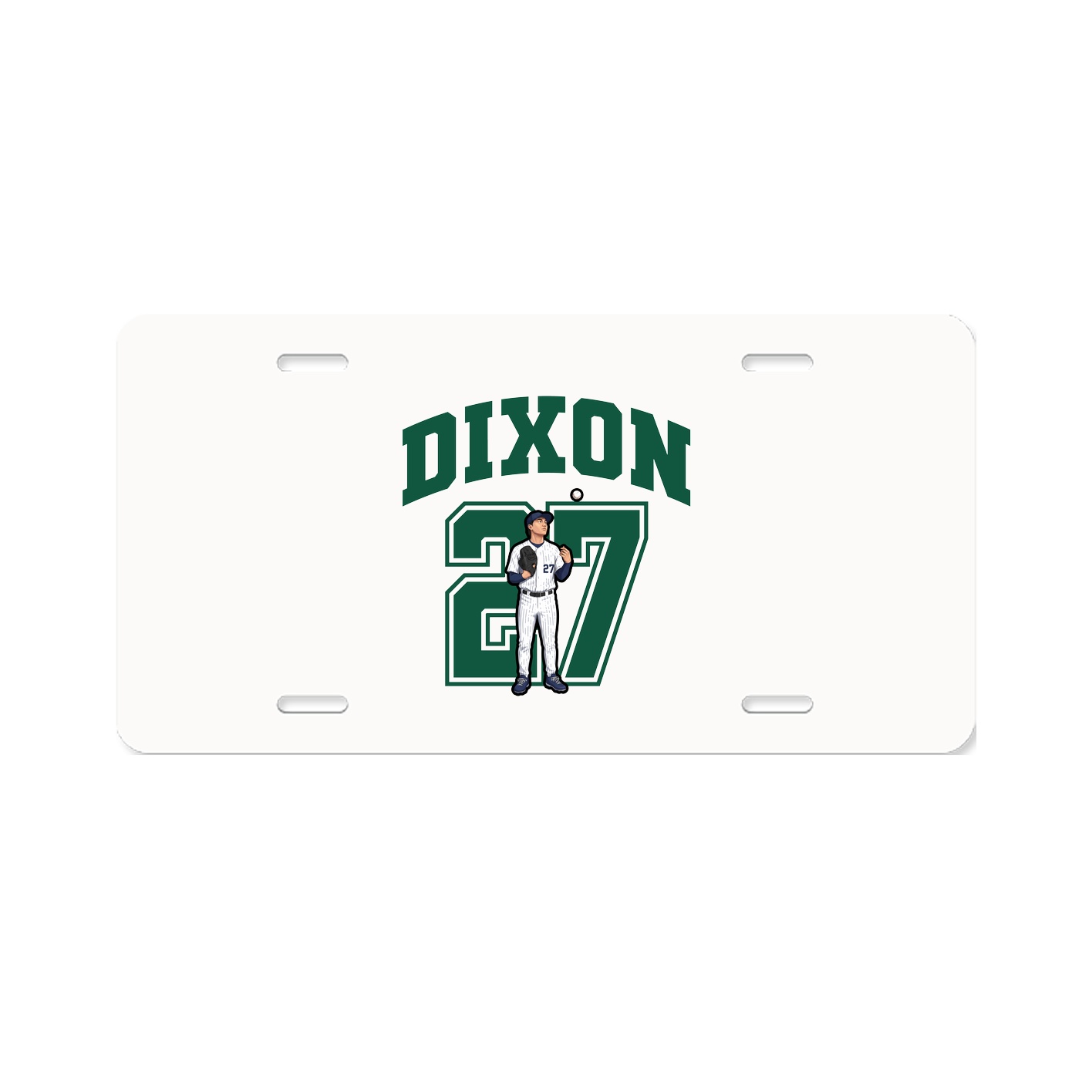 License Plate — Number in Classic