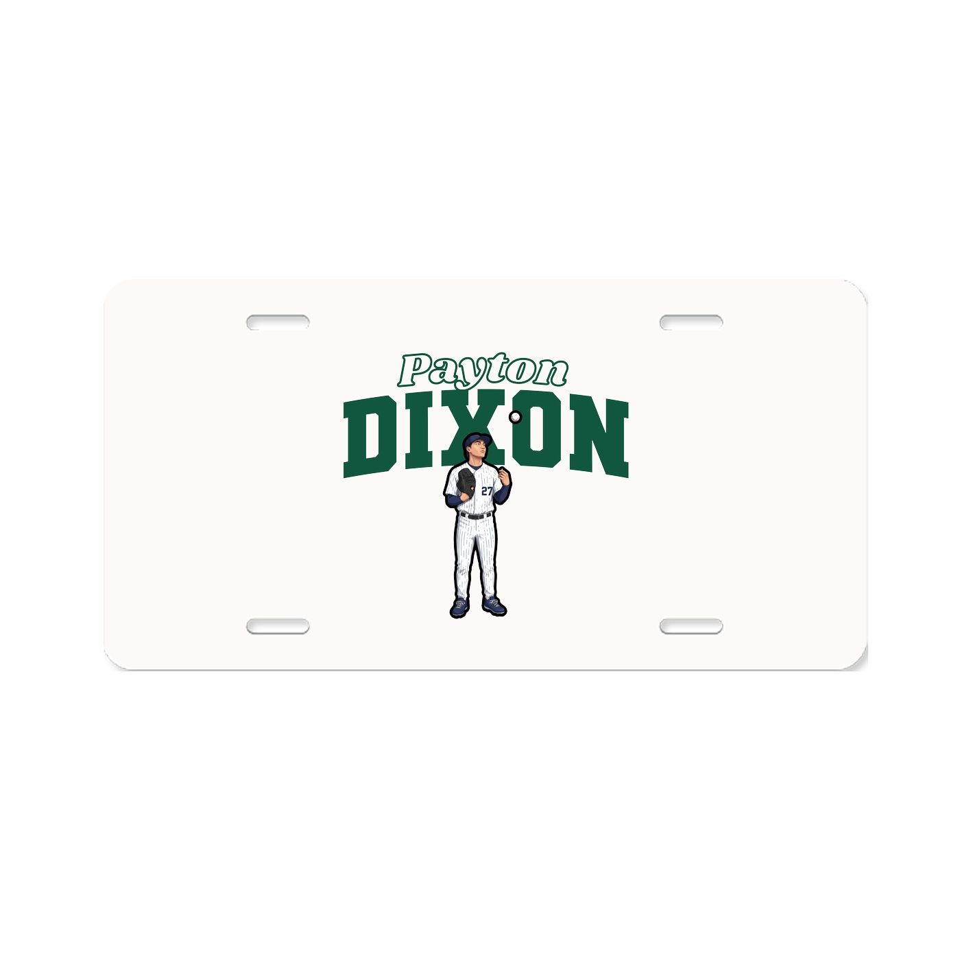 License Plate — Name Arch in Classic