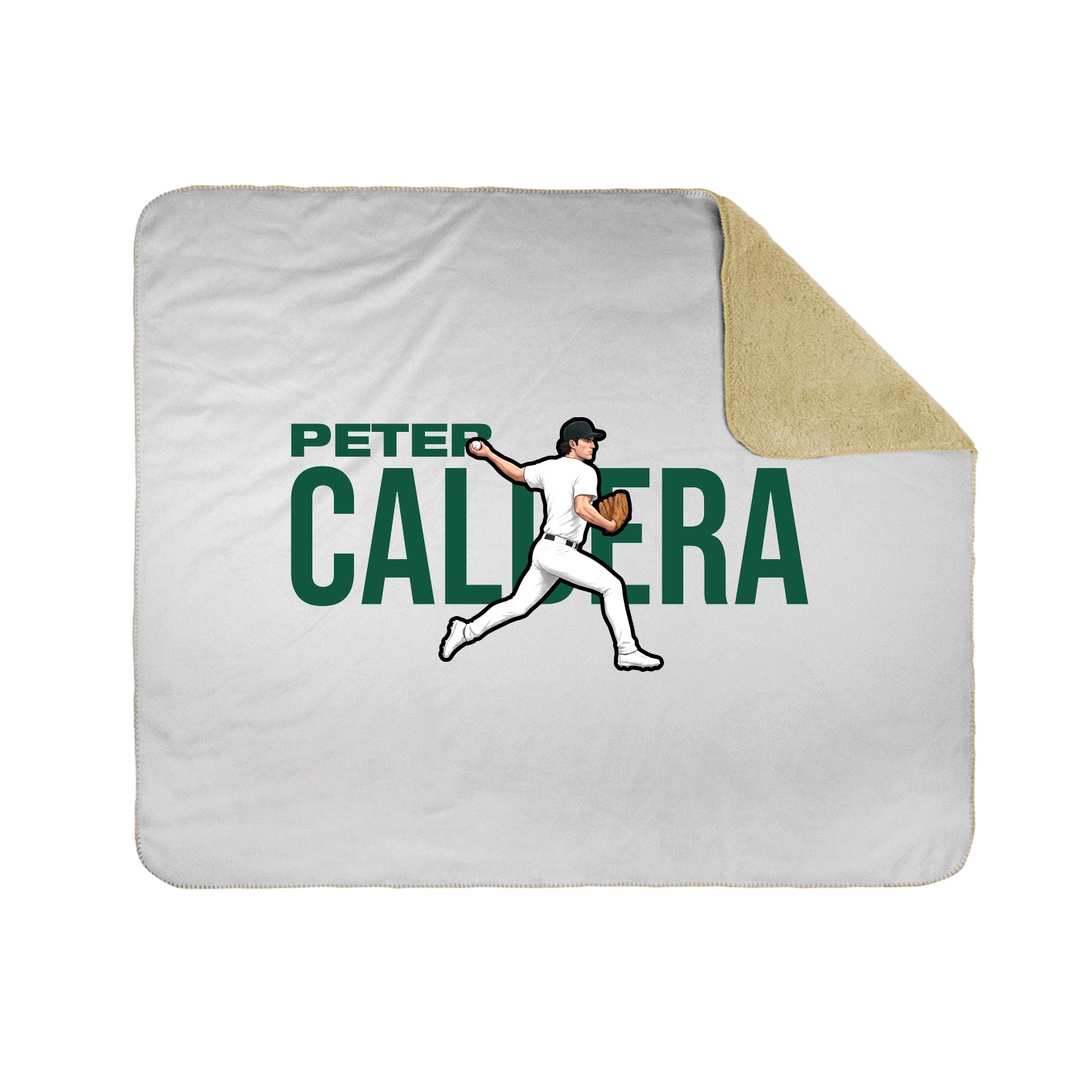 Throw Blanket — Player Name in White