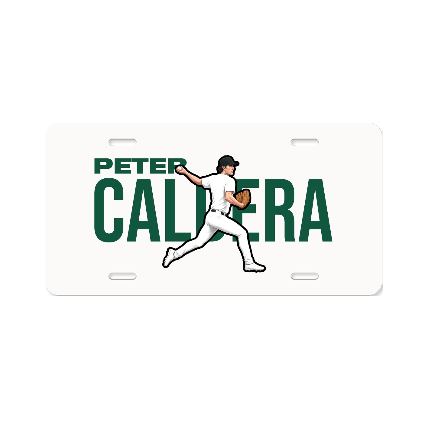 License Plate — Player Name in Classic