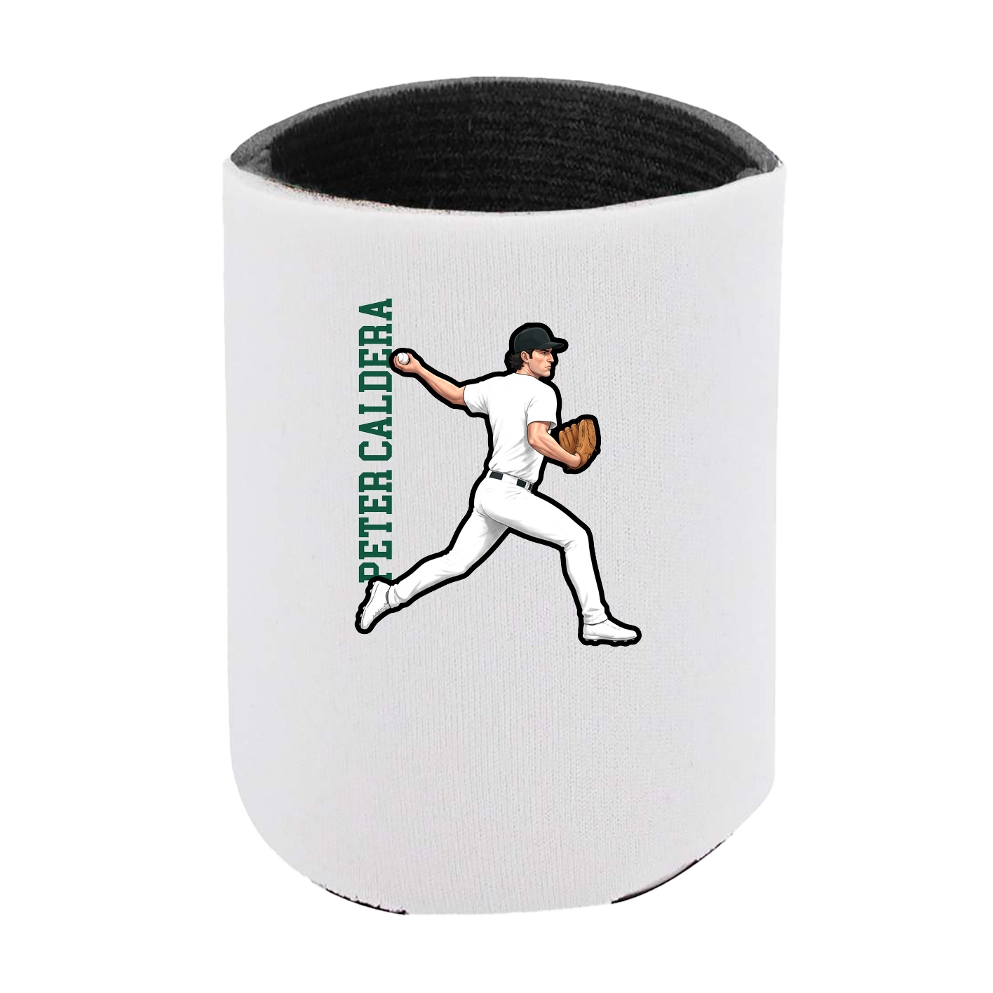 Can Holder — Name Vertical in White