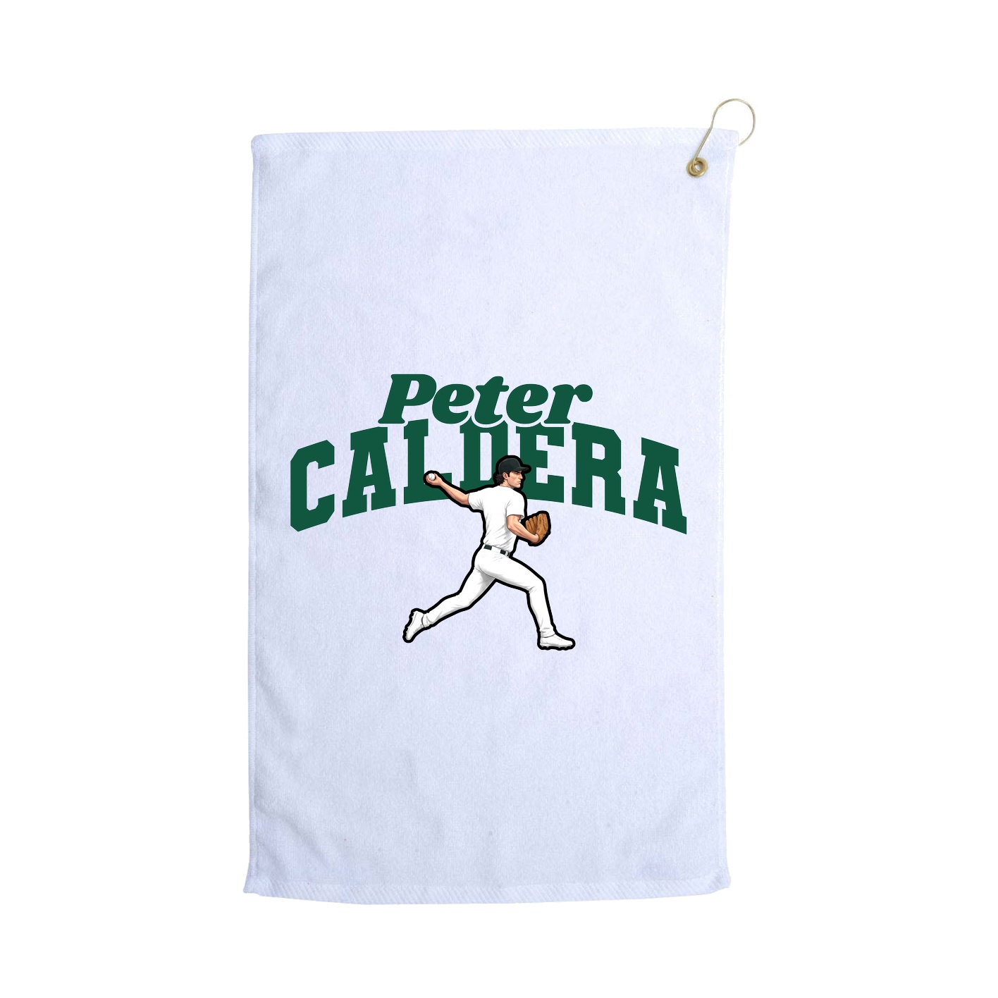 Golf Towel — Signature Arch in White