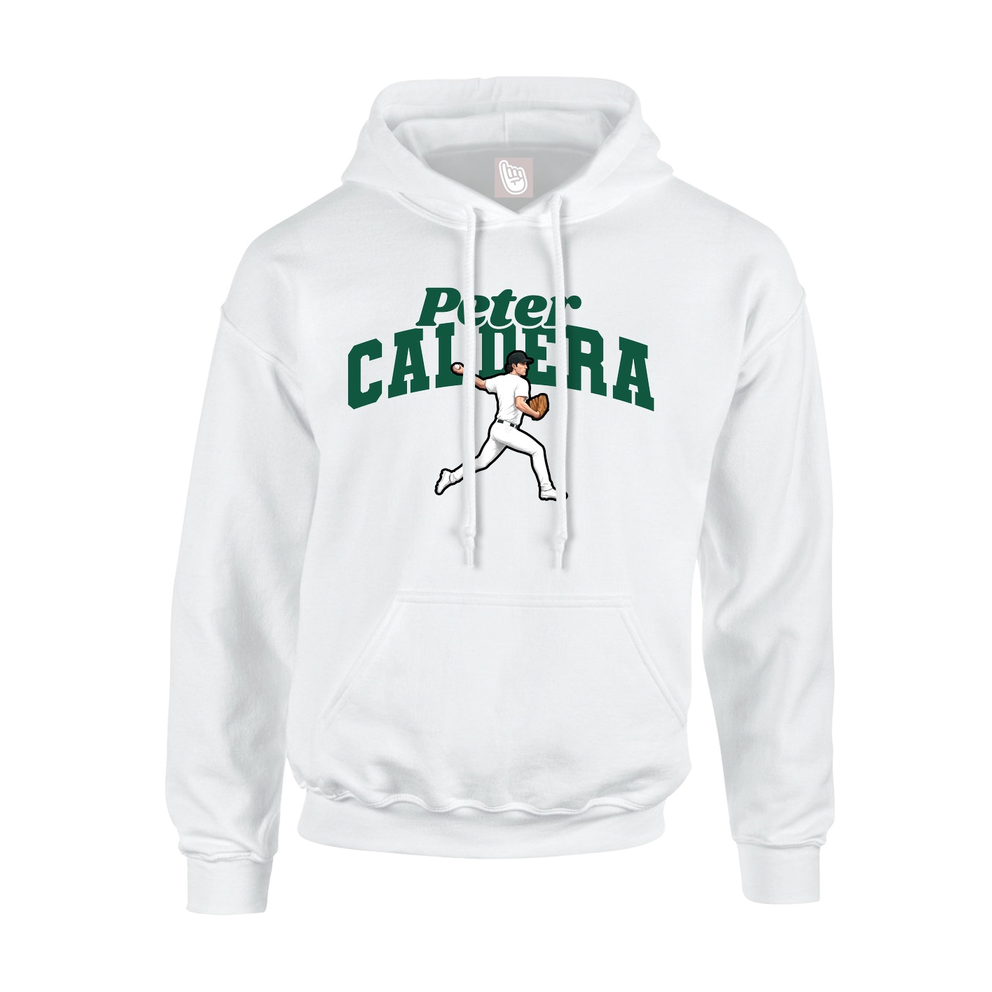 Hoodie — Signature Arch in White