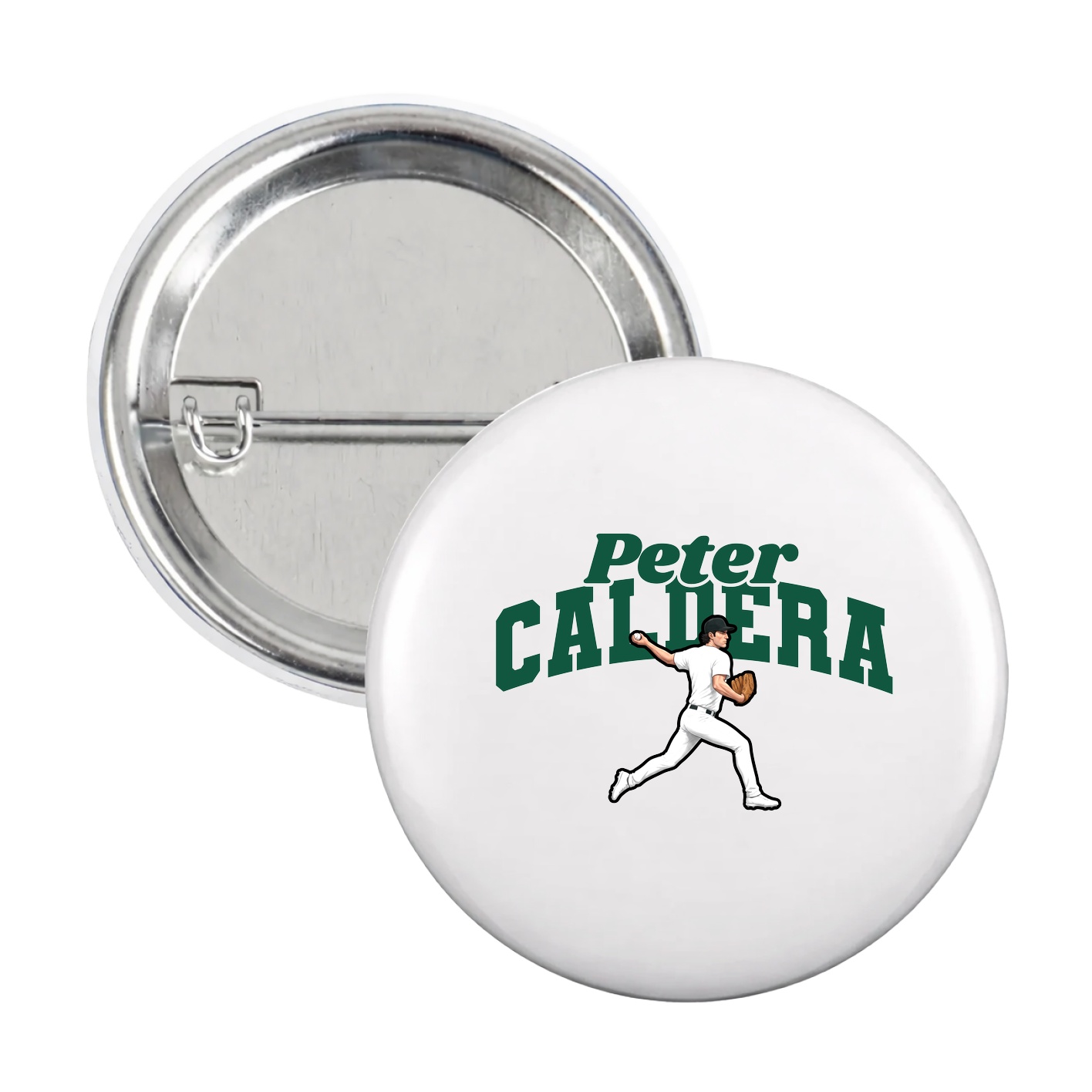 Game Day Button — Signature Arch in White