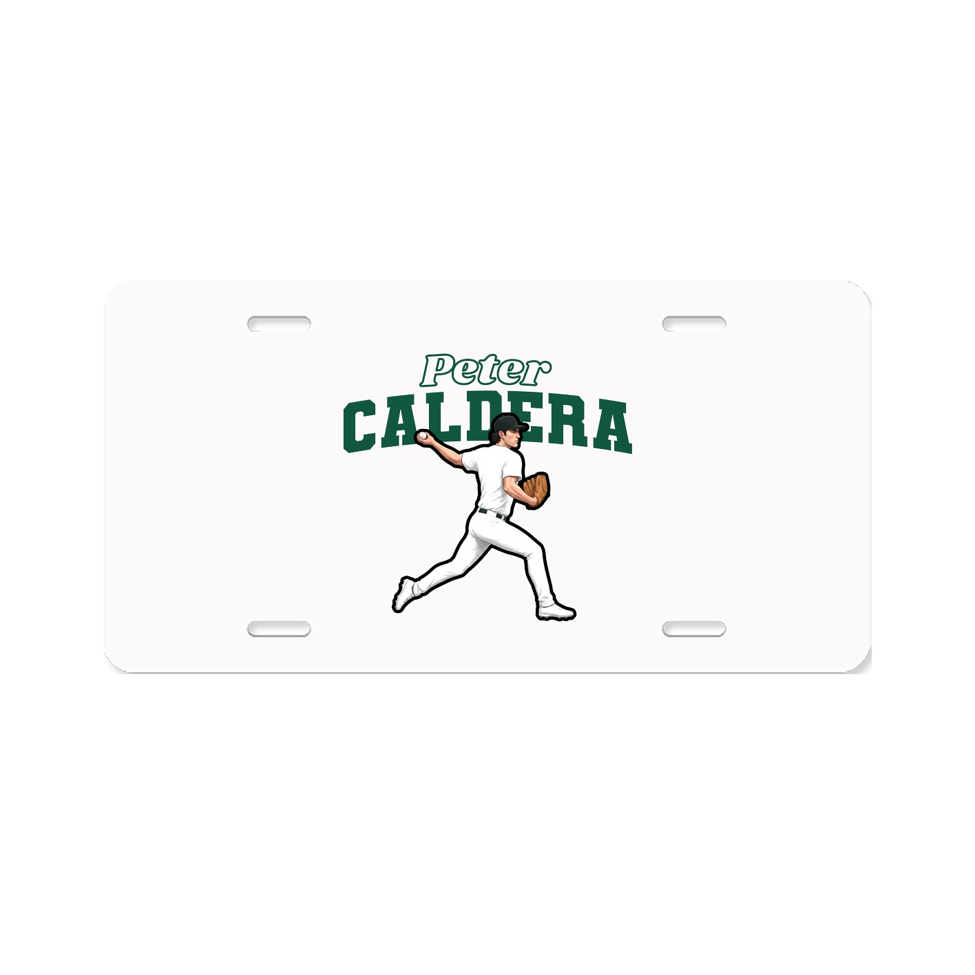 License Plate — Name Arch in Classic