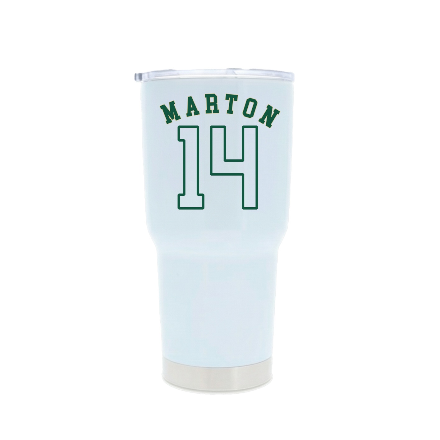 30oz Stainless Steel Tumbler — Shirsey Arch in White