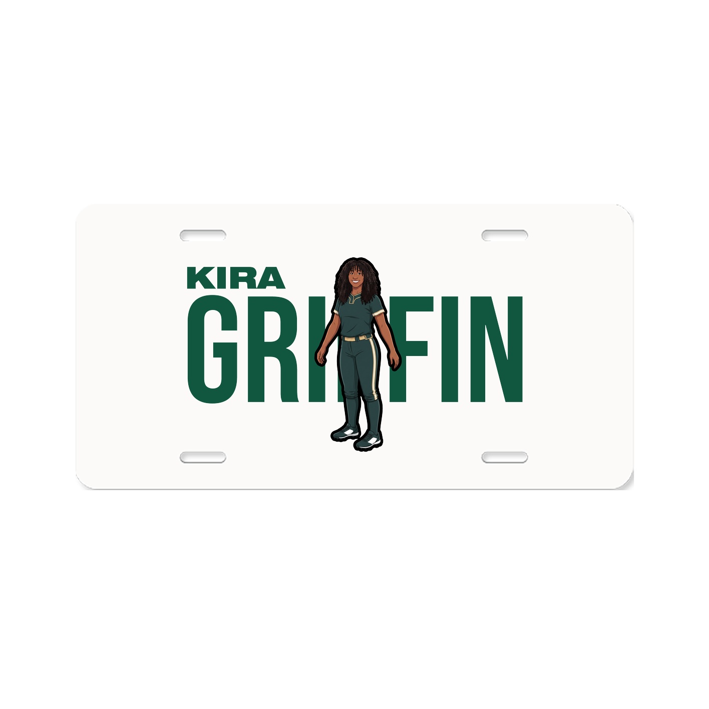 License Plate — Player Name in Classic