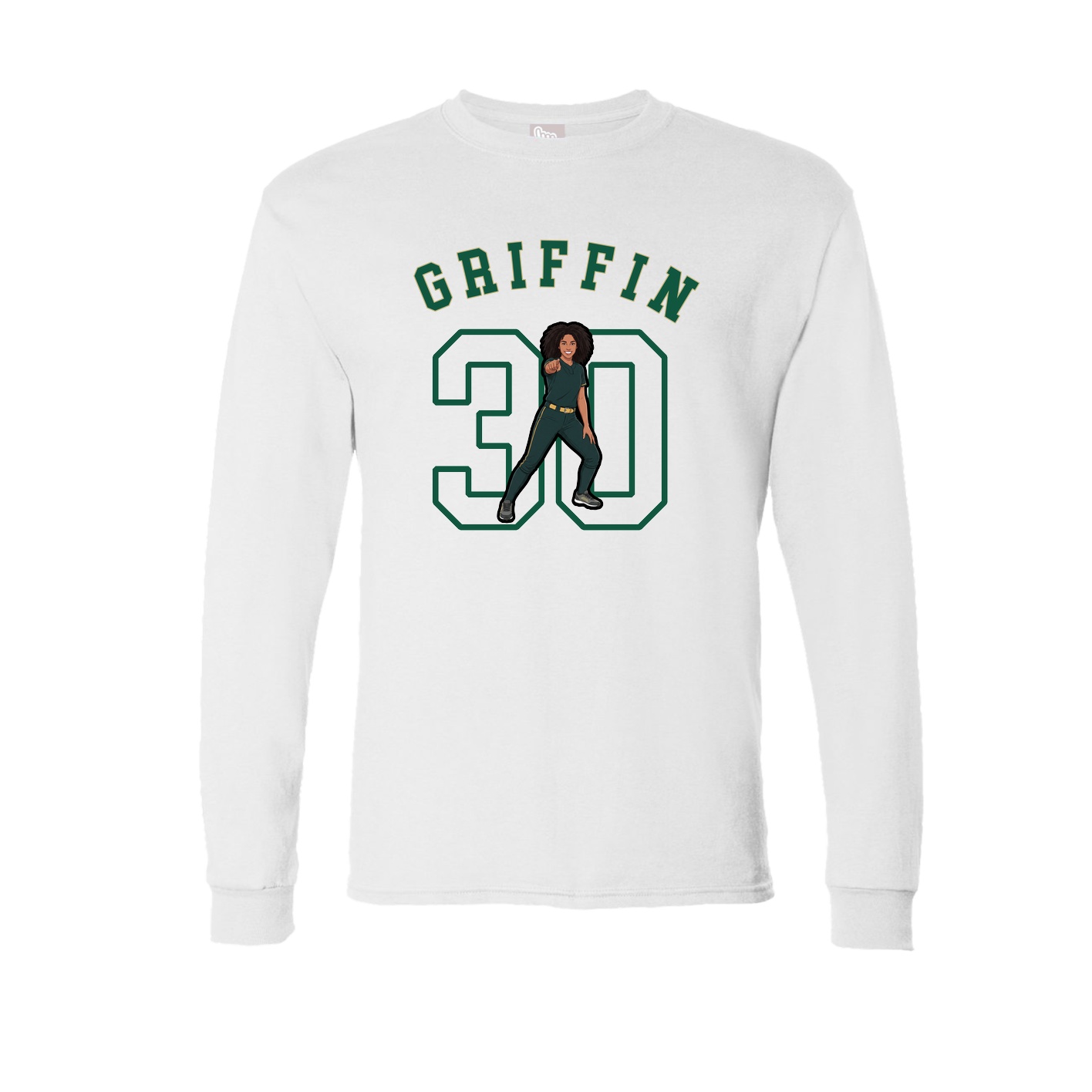 Long Sleeve Tee — Shirsey Arch in White