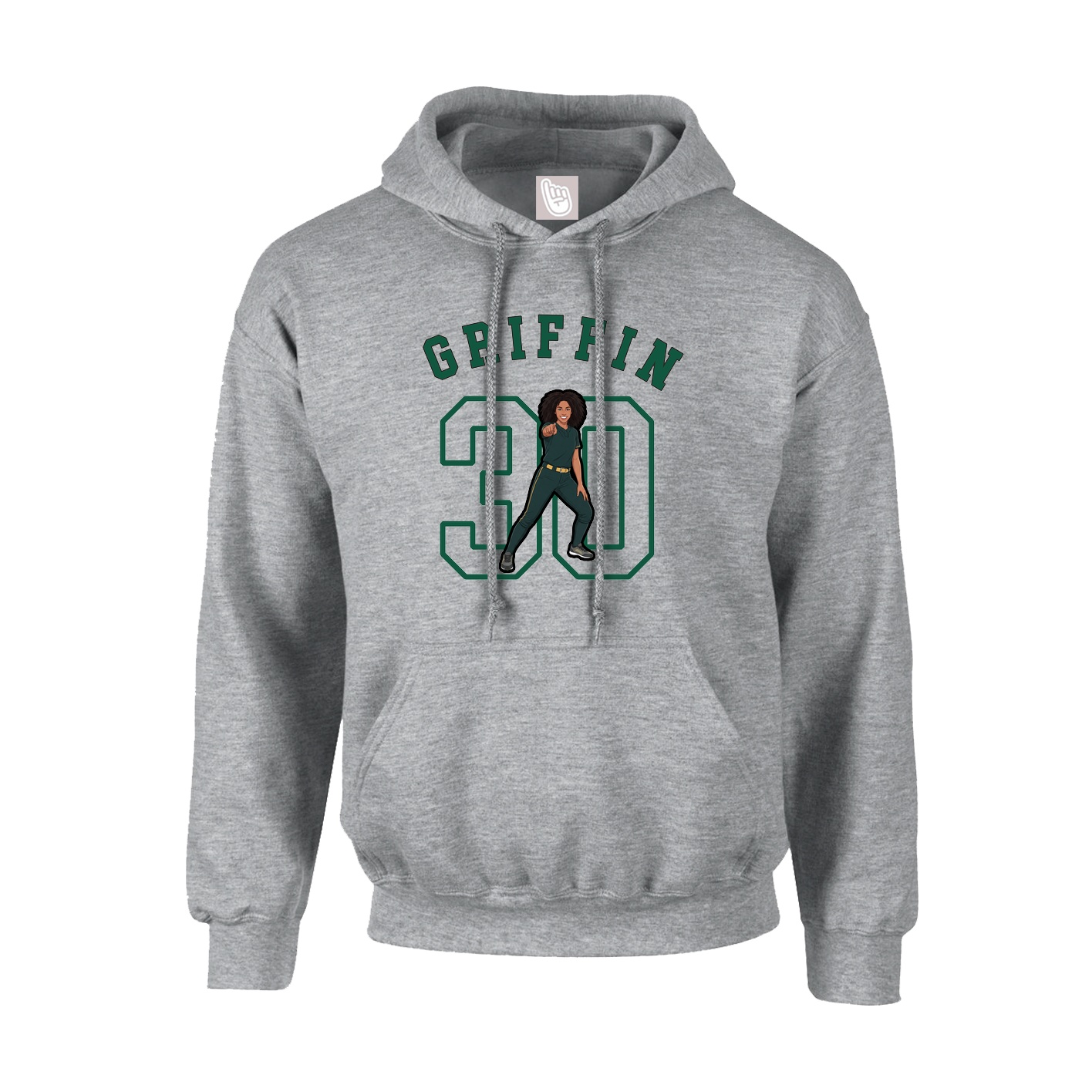 Youth Hoodie — Shirsey Arch in Grey