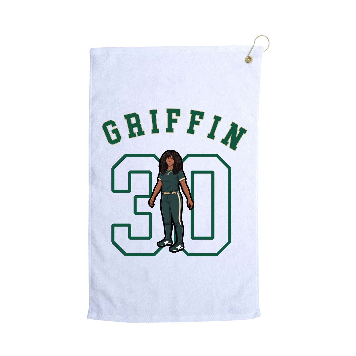 Golf Towel — Shirsey Arch in White
