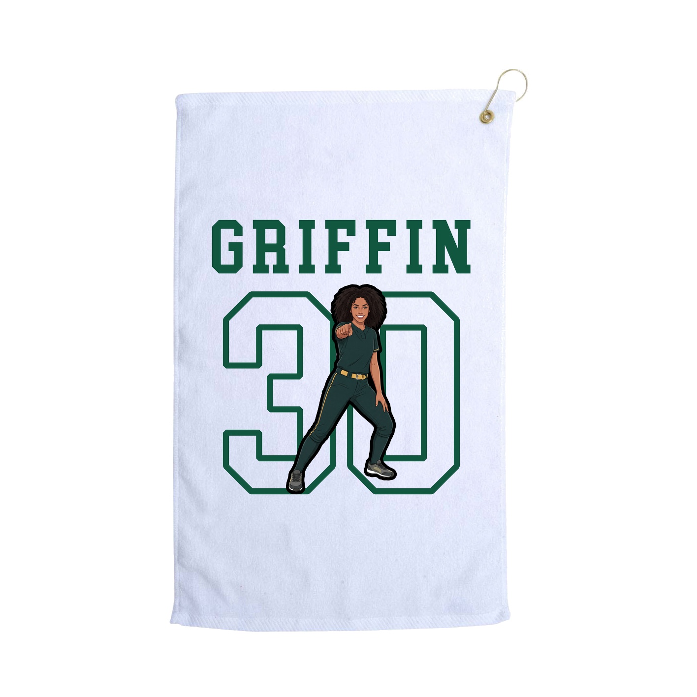 Golf Towel — Shirsey in White