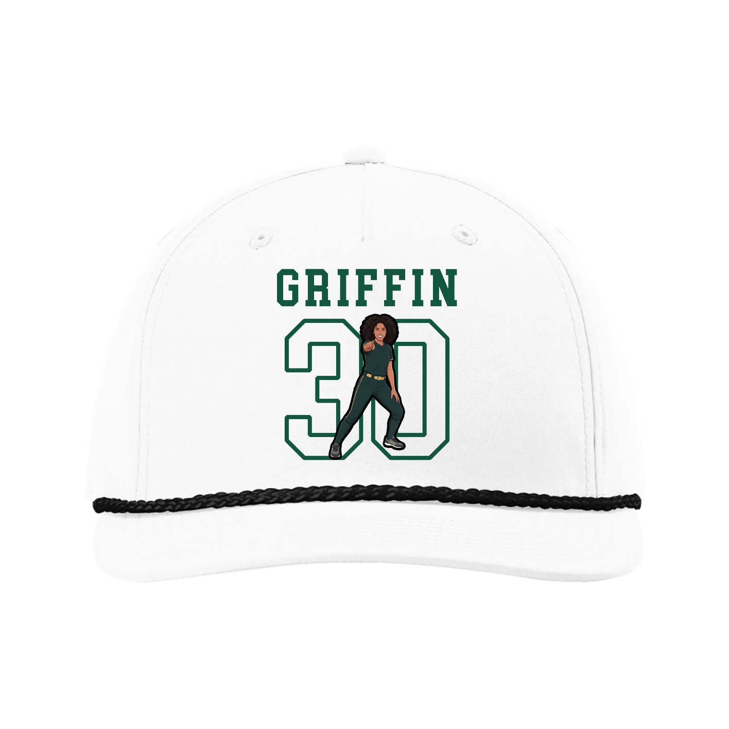 Five-Panel Classic Rope Cap — Shirsey in White