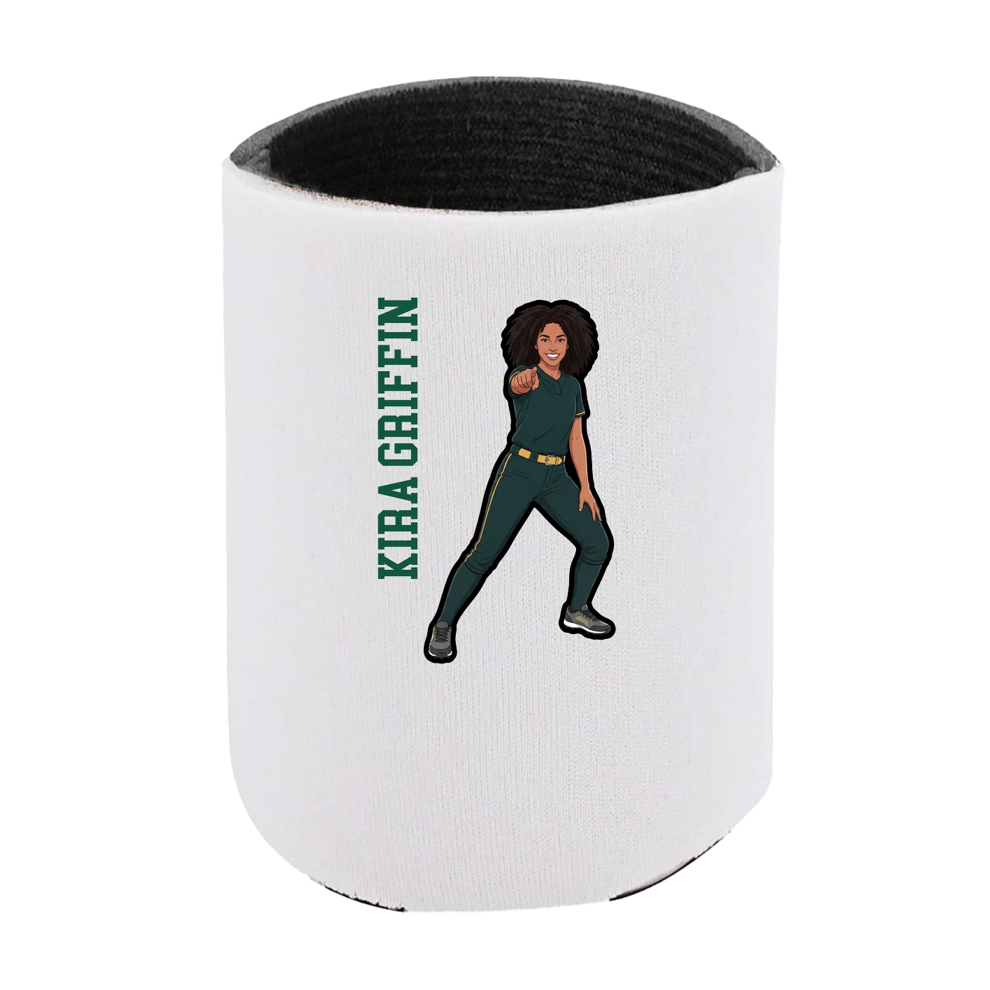 Can Holder — Name Vertical in White