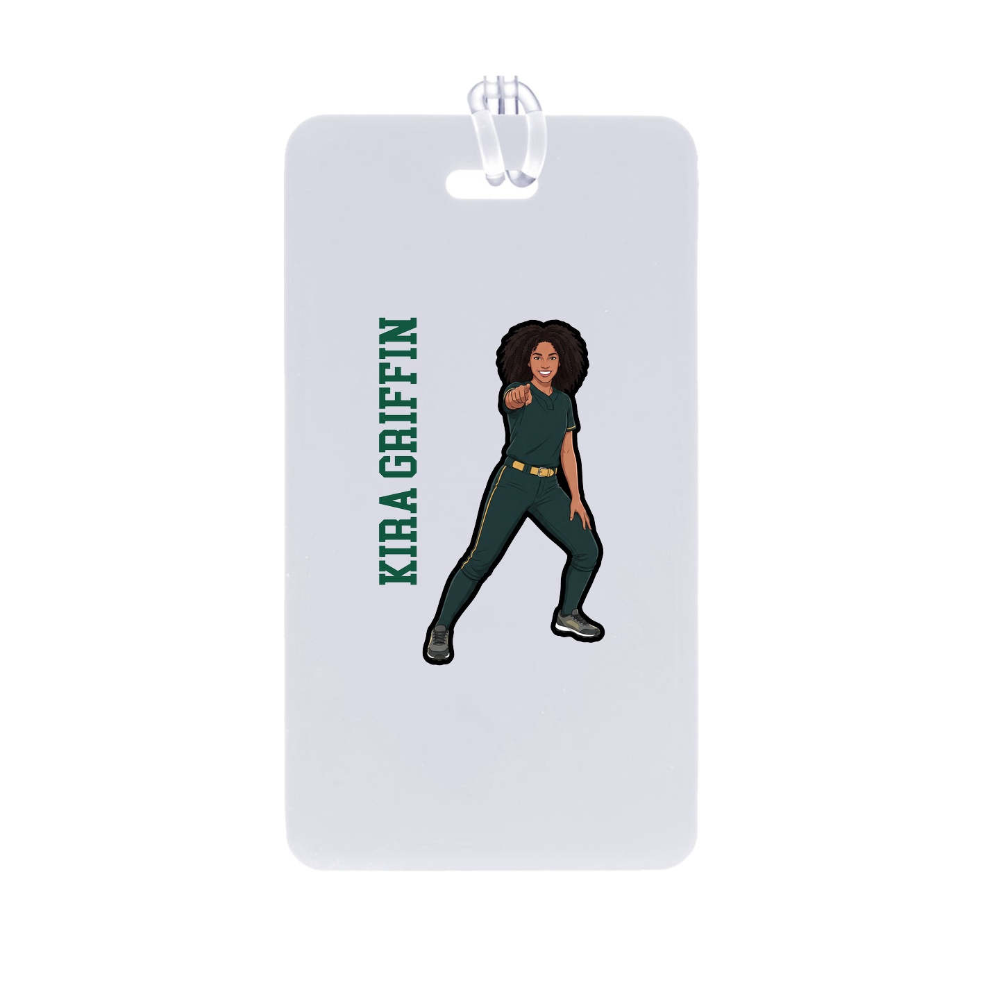 Bag Tag — Name Vertical in Classic