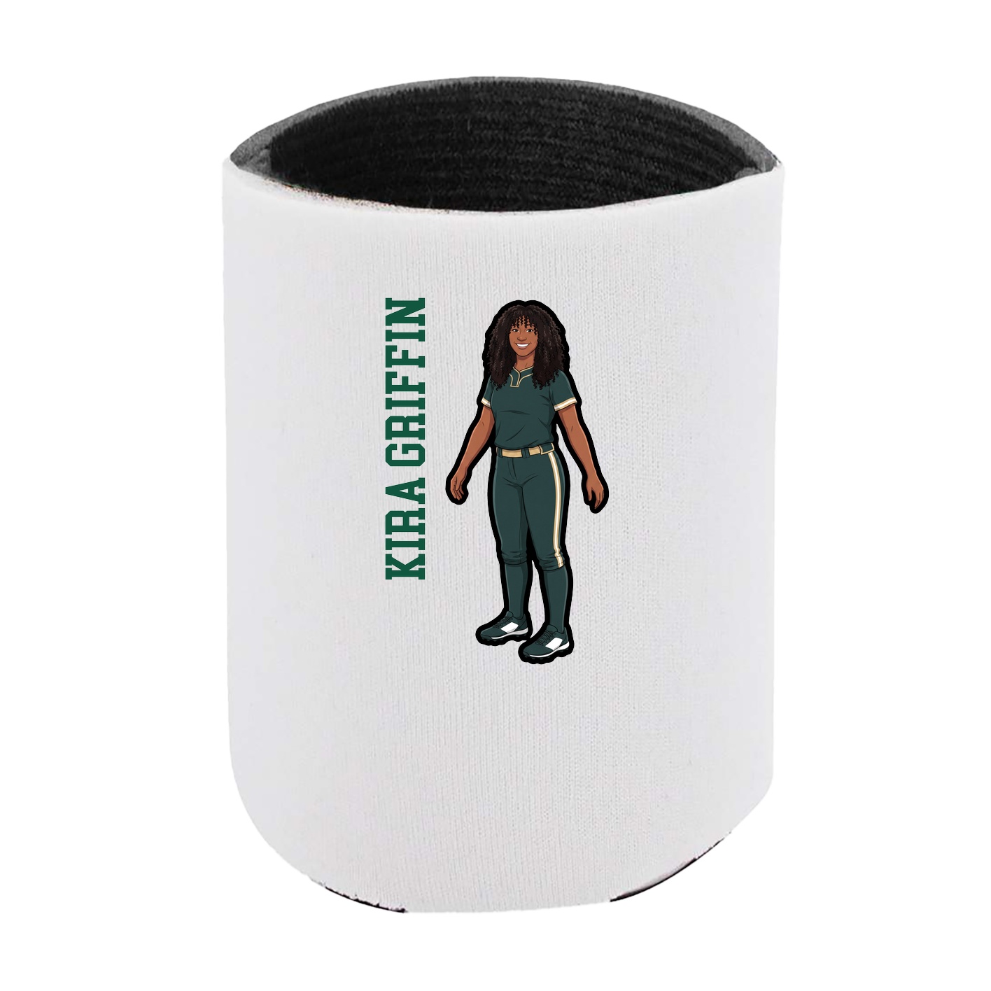 Can Holder — Name Vertical in White