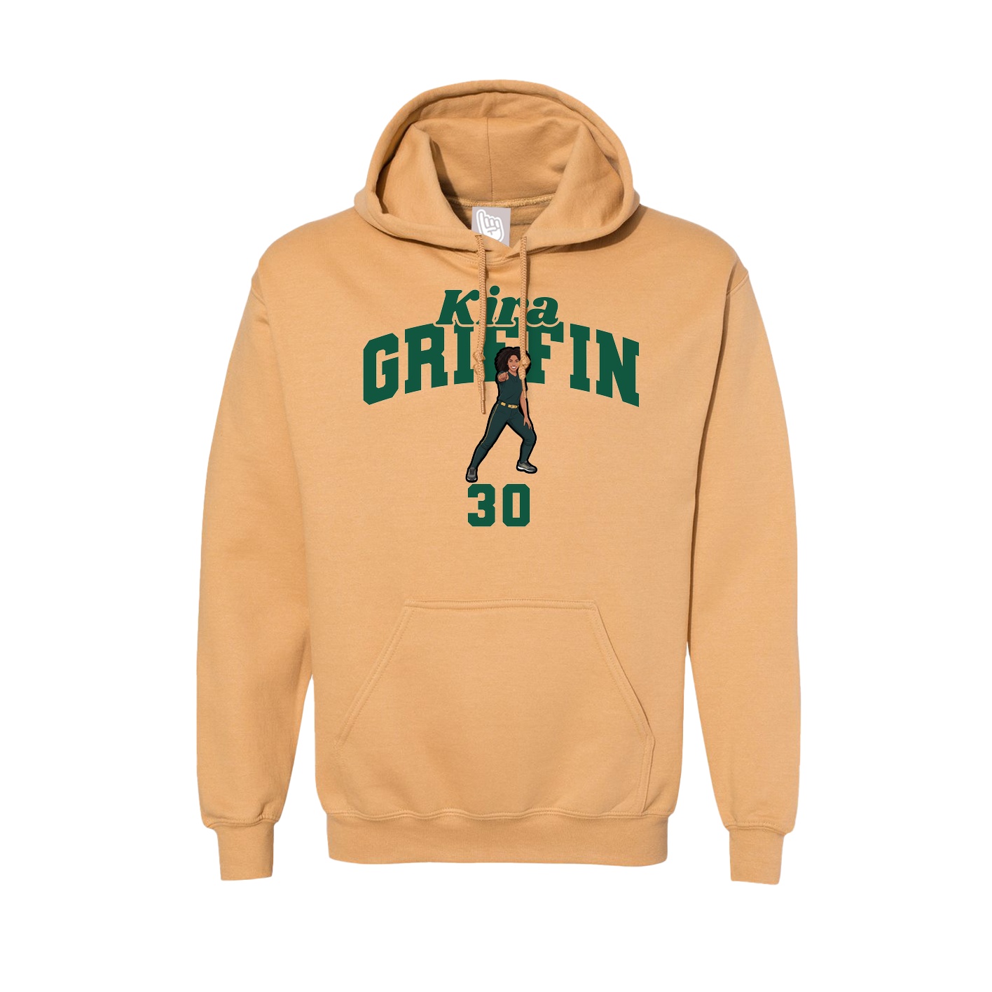 Hoodie — Signature Arch in Vegas Gold