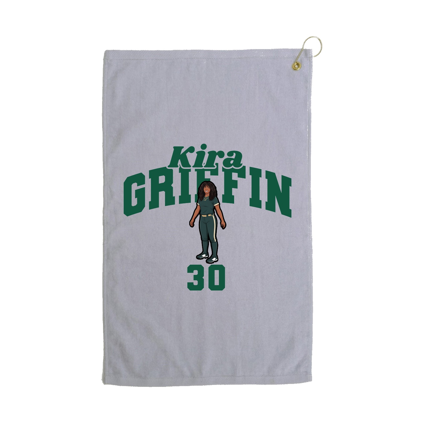 Golf Towel — Signature Arch in Grey