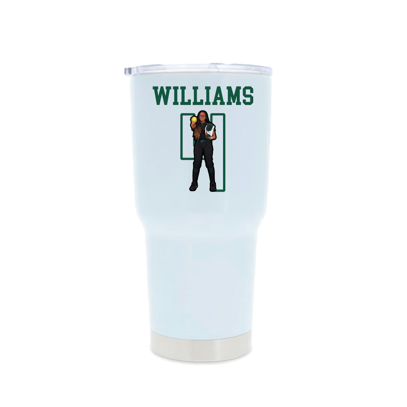 30oz Stainless Steel Tumbler — Shirsey in White