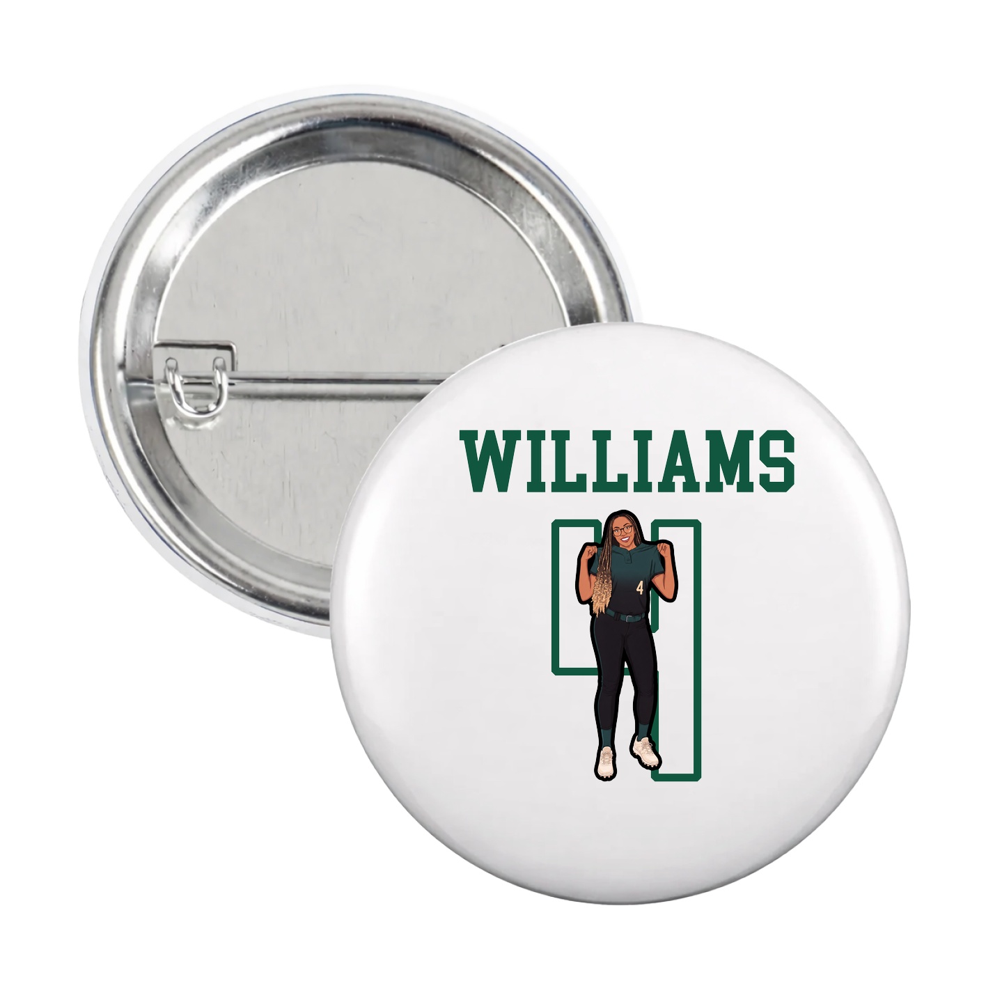 Game Day Button — Shirsey in White