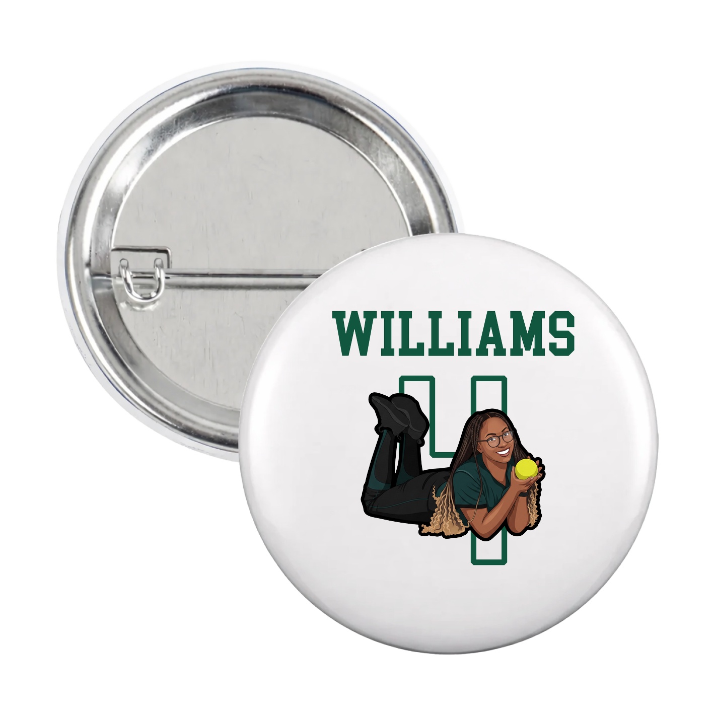 Game Day Button — Shirsey in White