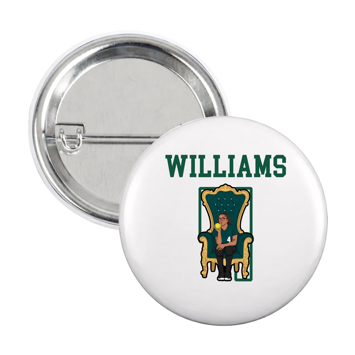 Game Day Button — Shirsey in White