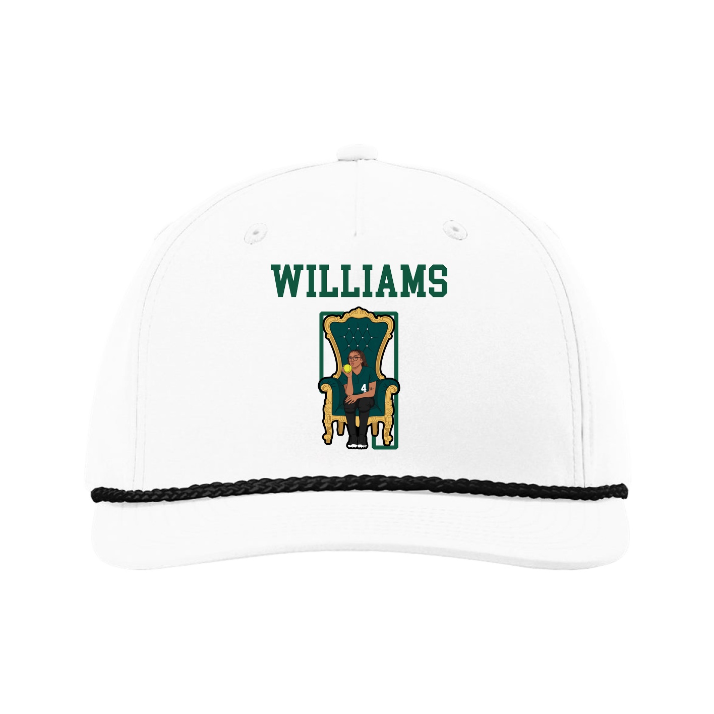 Five-Panel Classic Rope Cap — Shirsey in White