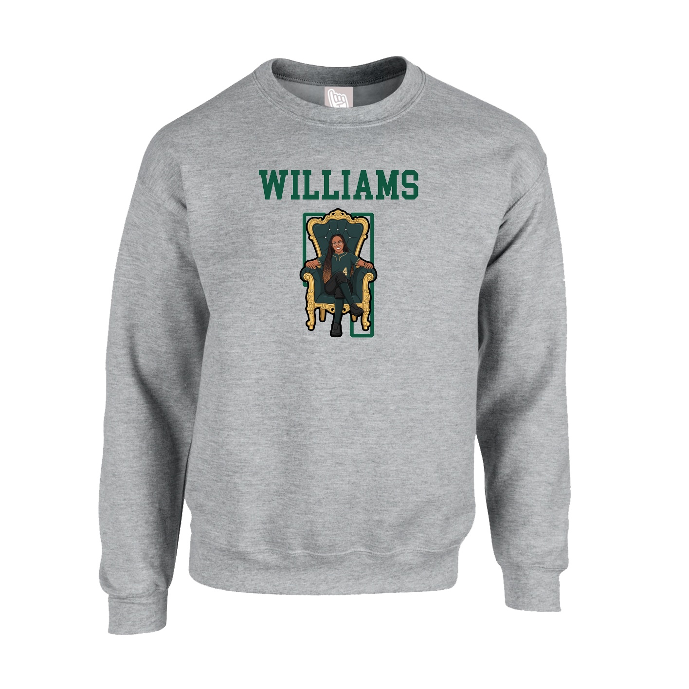 Fleece Crew — Shirsey in Grey