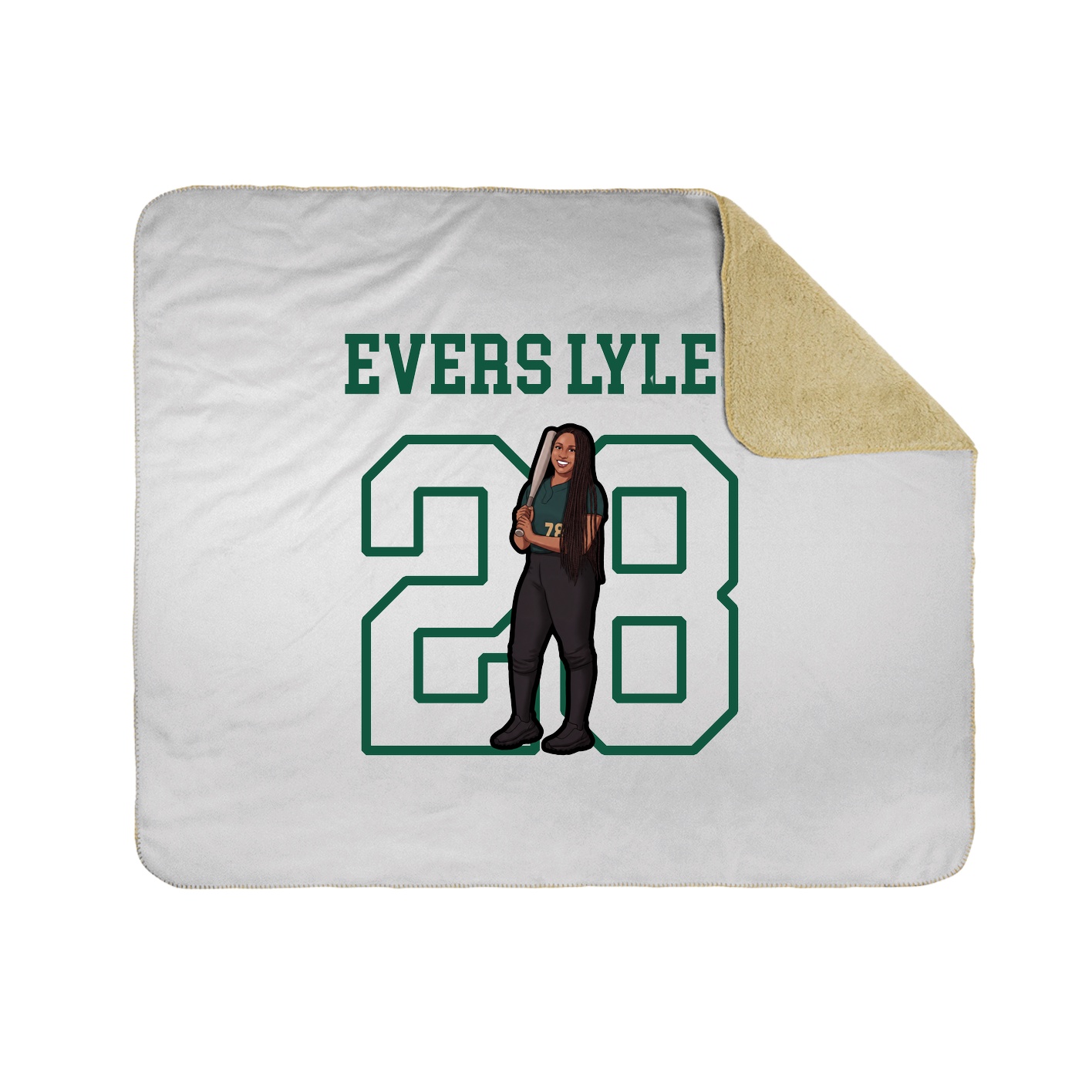 Throw Blanket — Shirsey in White