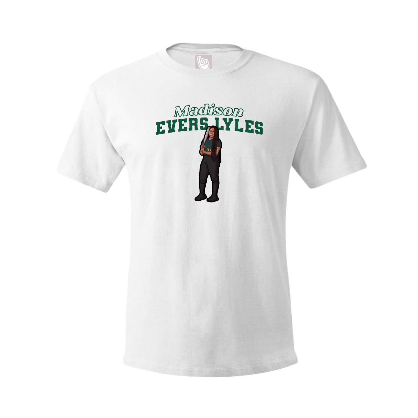 Tee — Name Arch in White