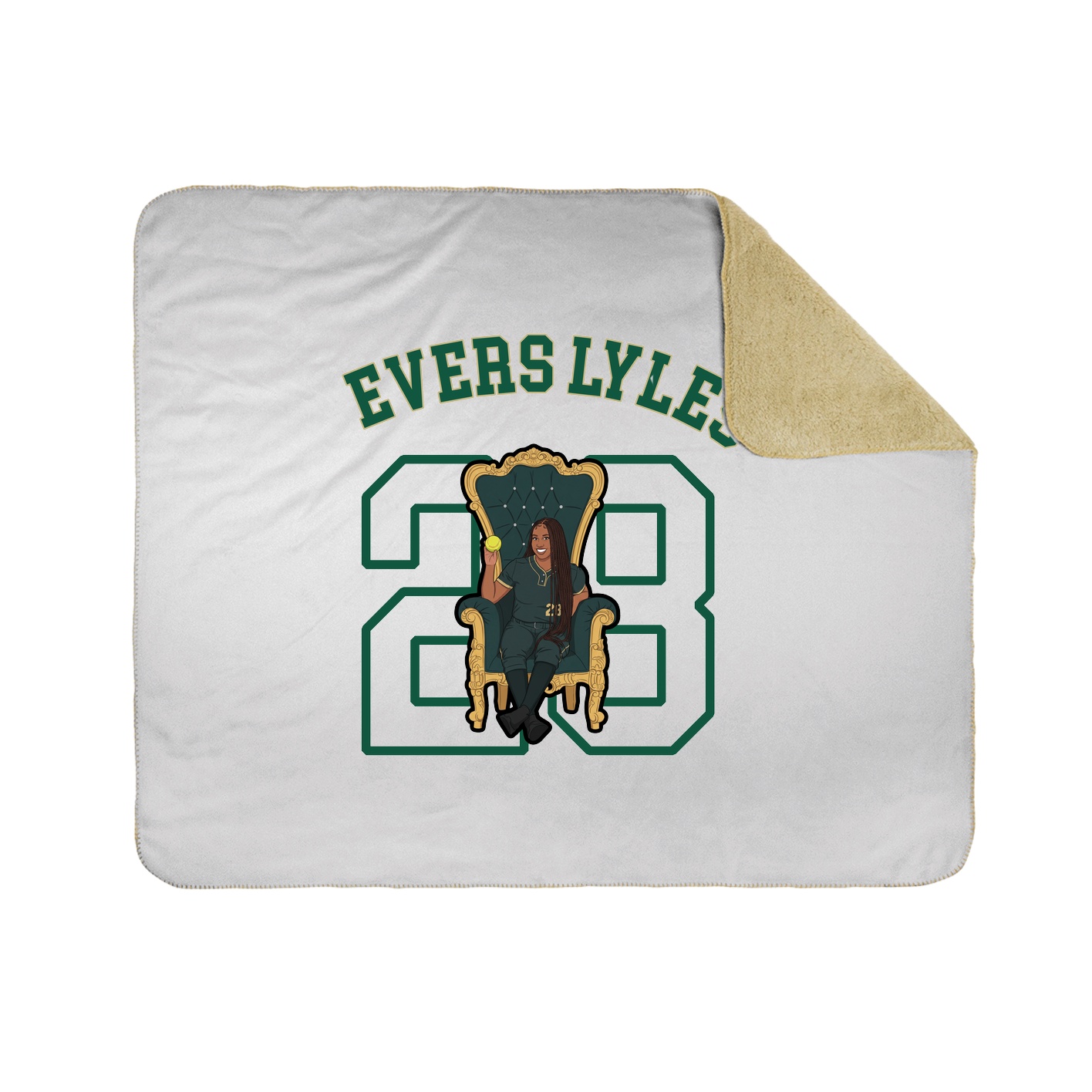 Throw Blanket — Shirsey Arch in White