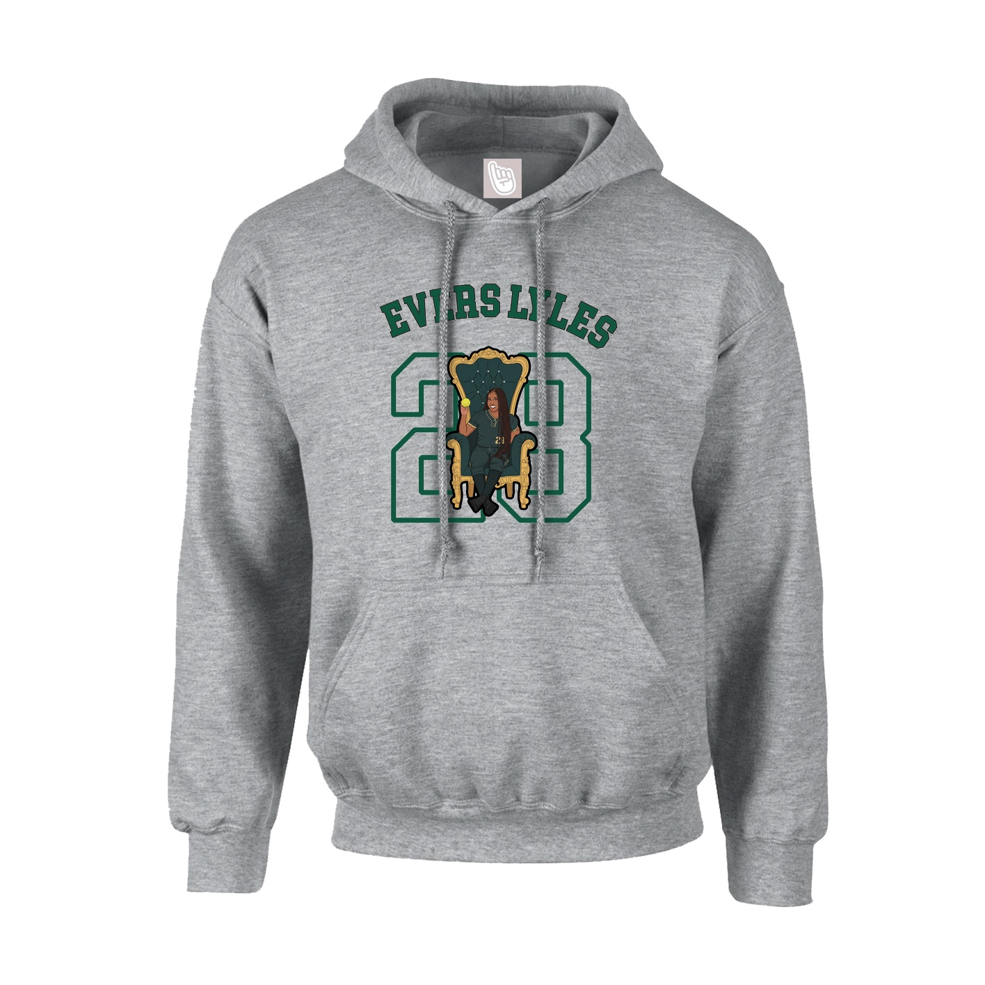 Youth Hoodie — Shirsey Arch in Grey