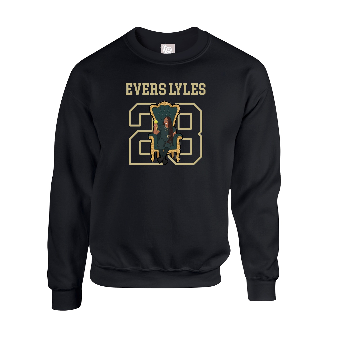 Fleece Crew — Shirsey in Black