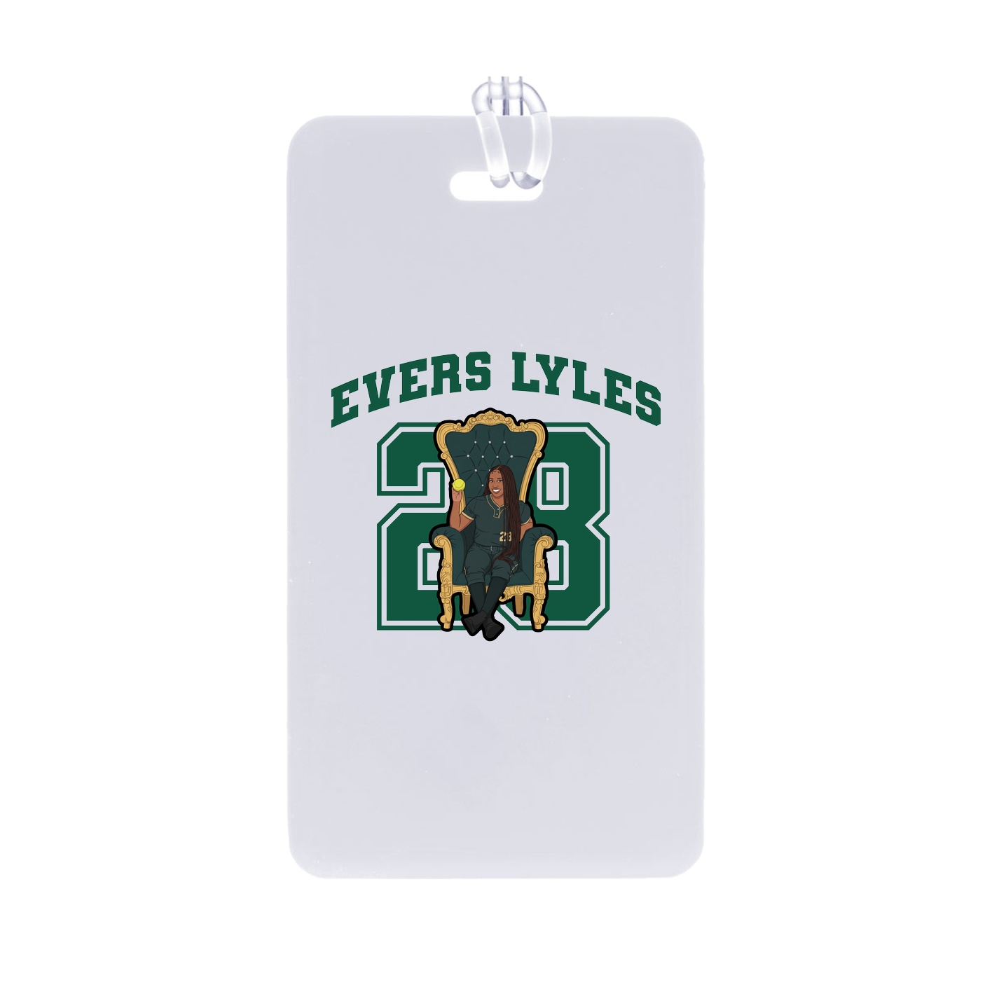 Bag Tag — Number in Classic